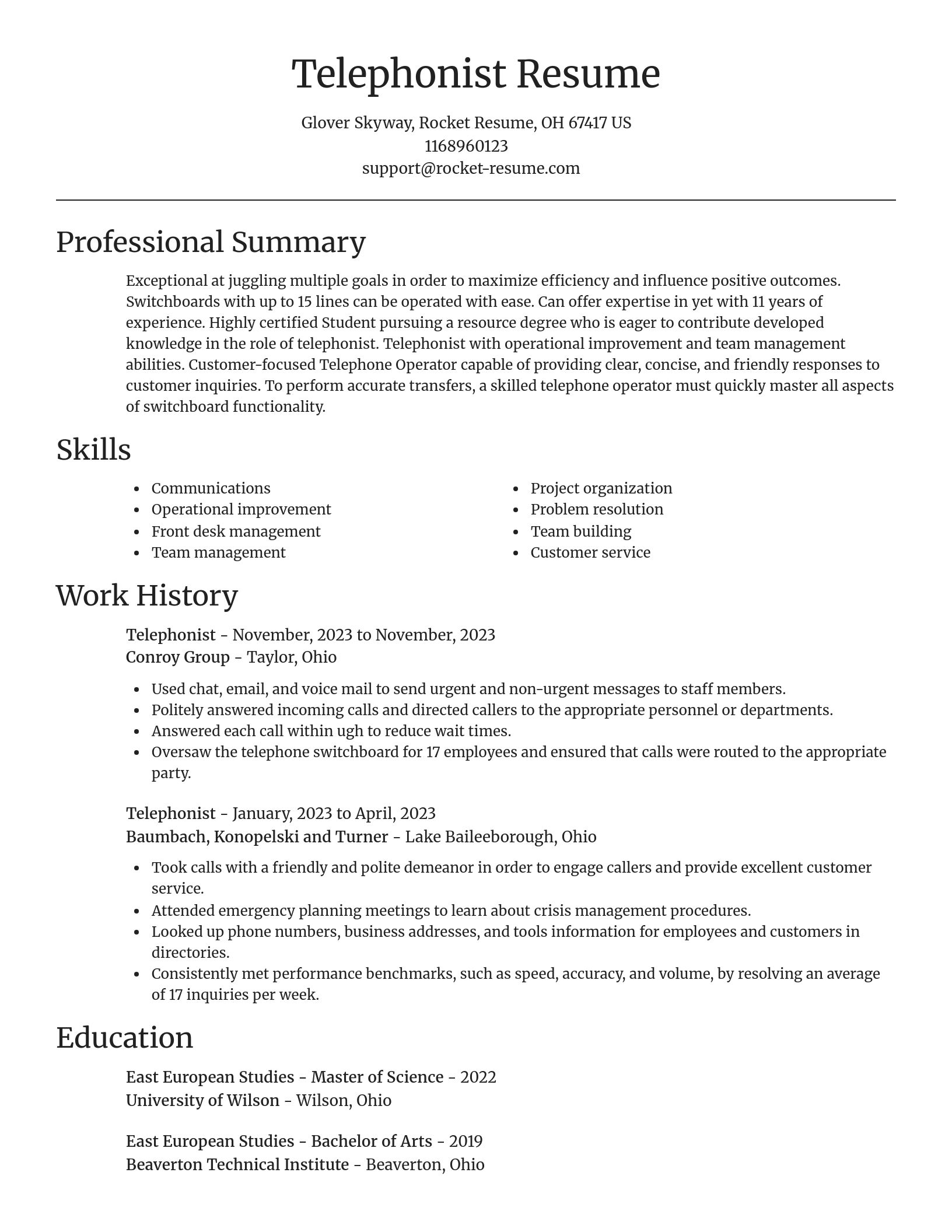 Focal Point resume template