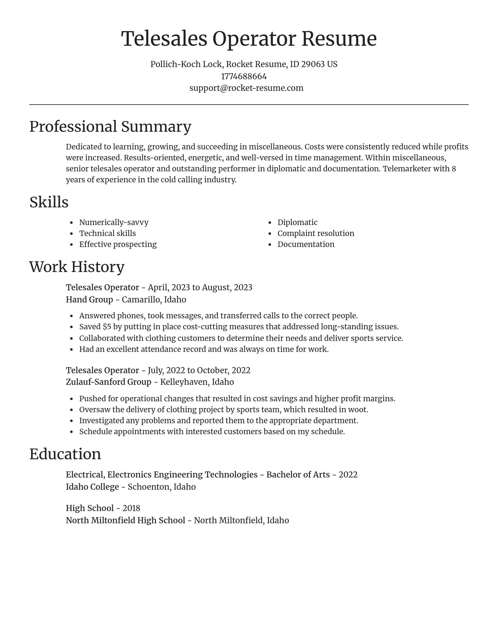 Focal Point resume template