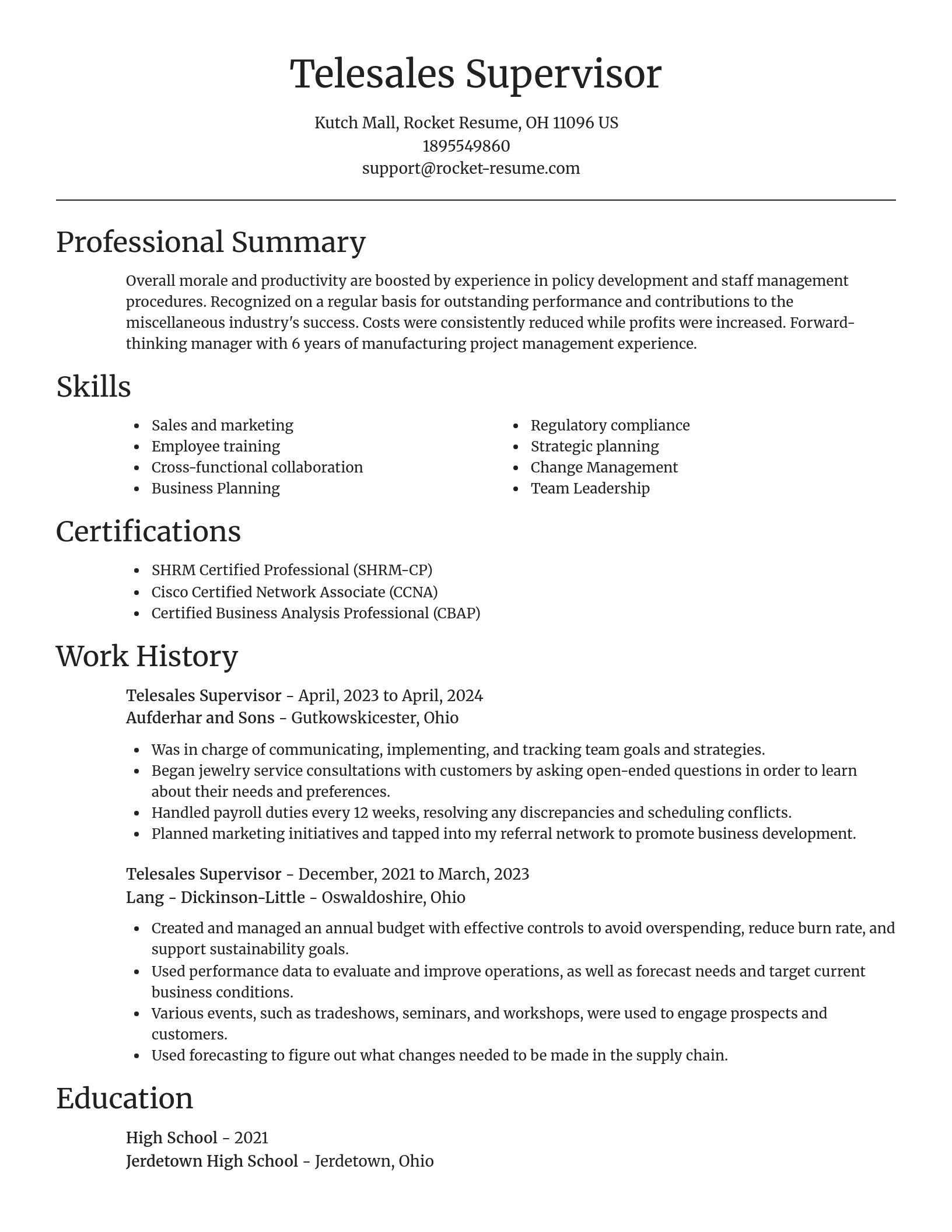 Focal Point resume template