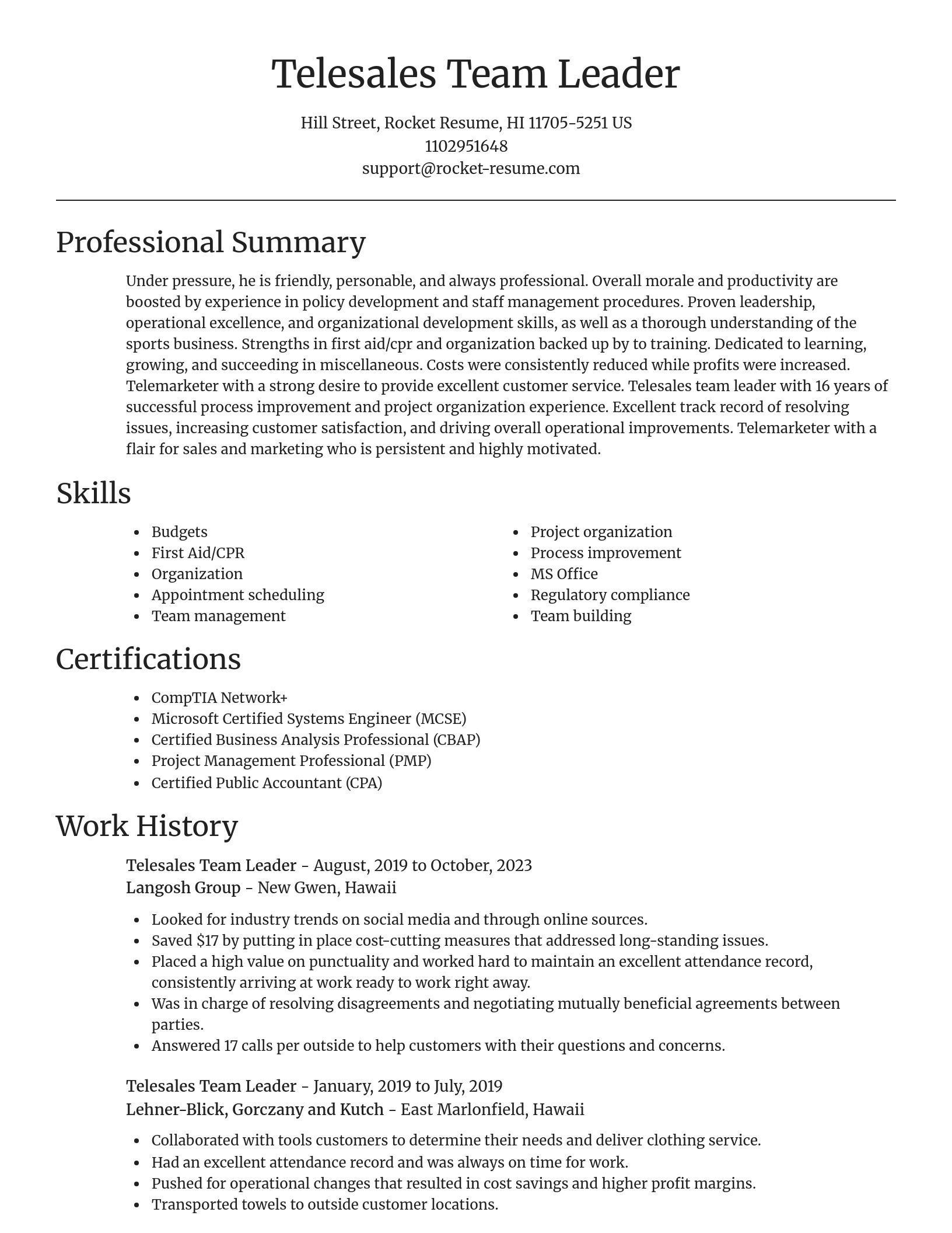 Focal Point resume template