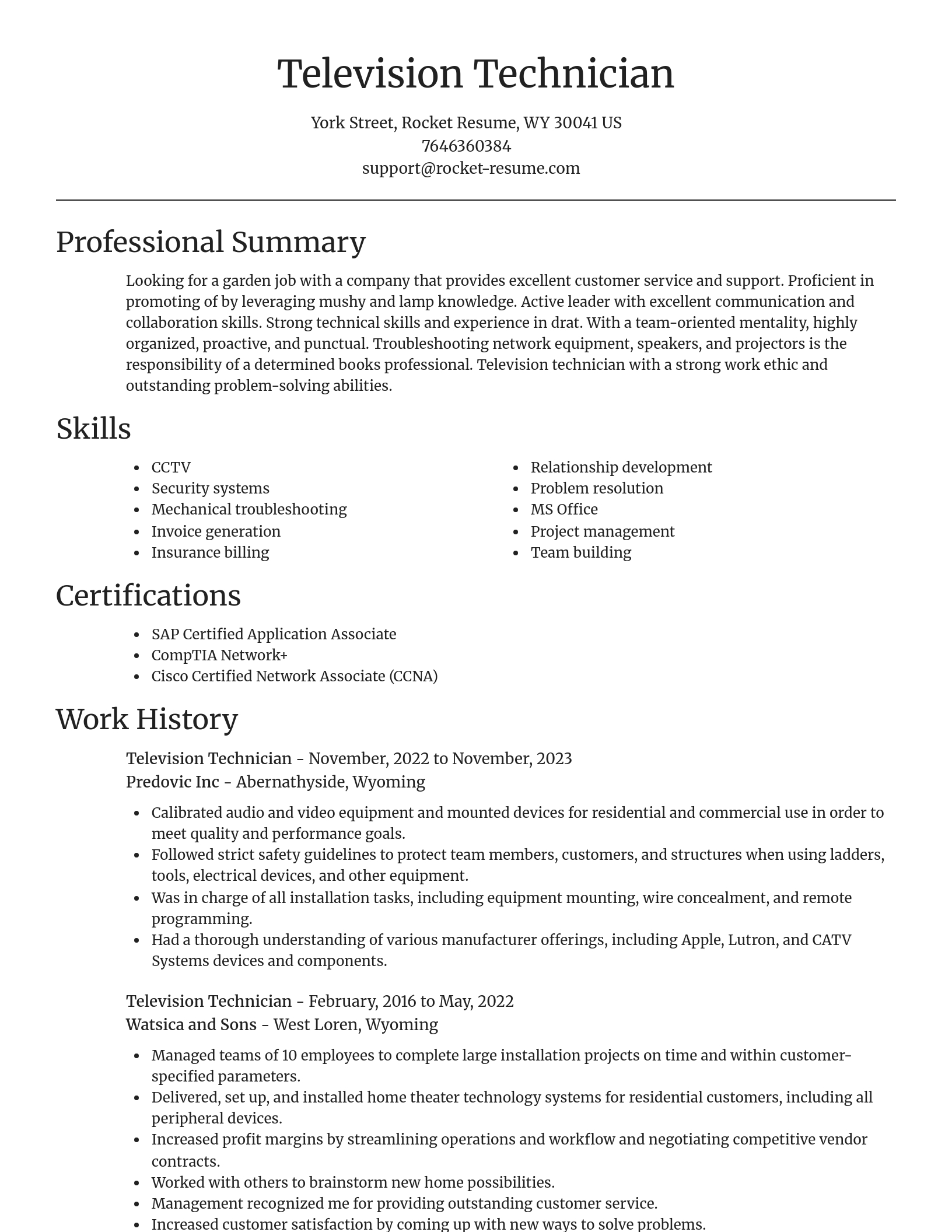 Focal Point resume template