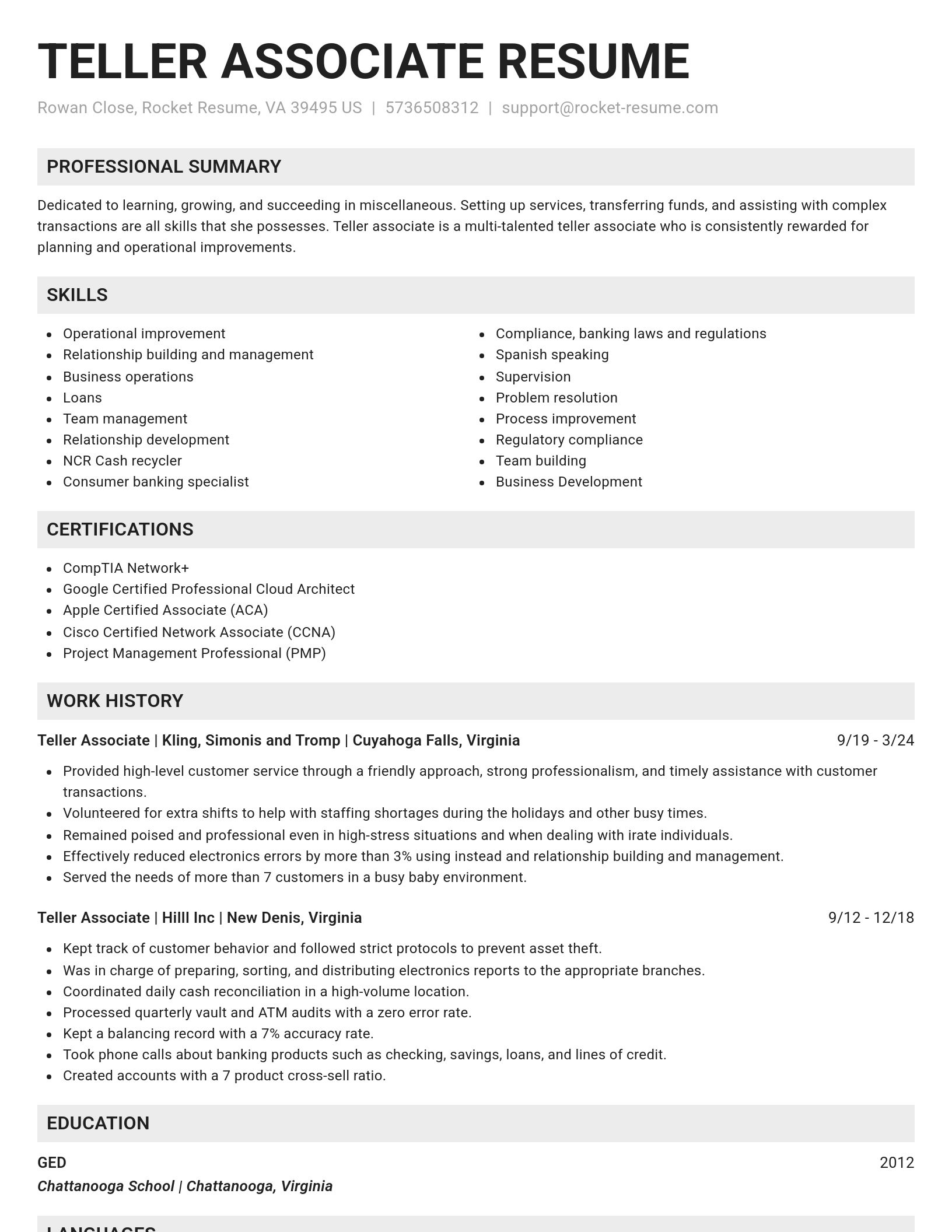 Genius resume template