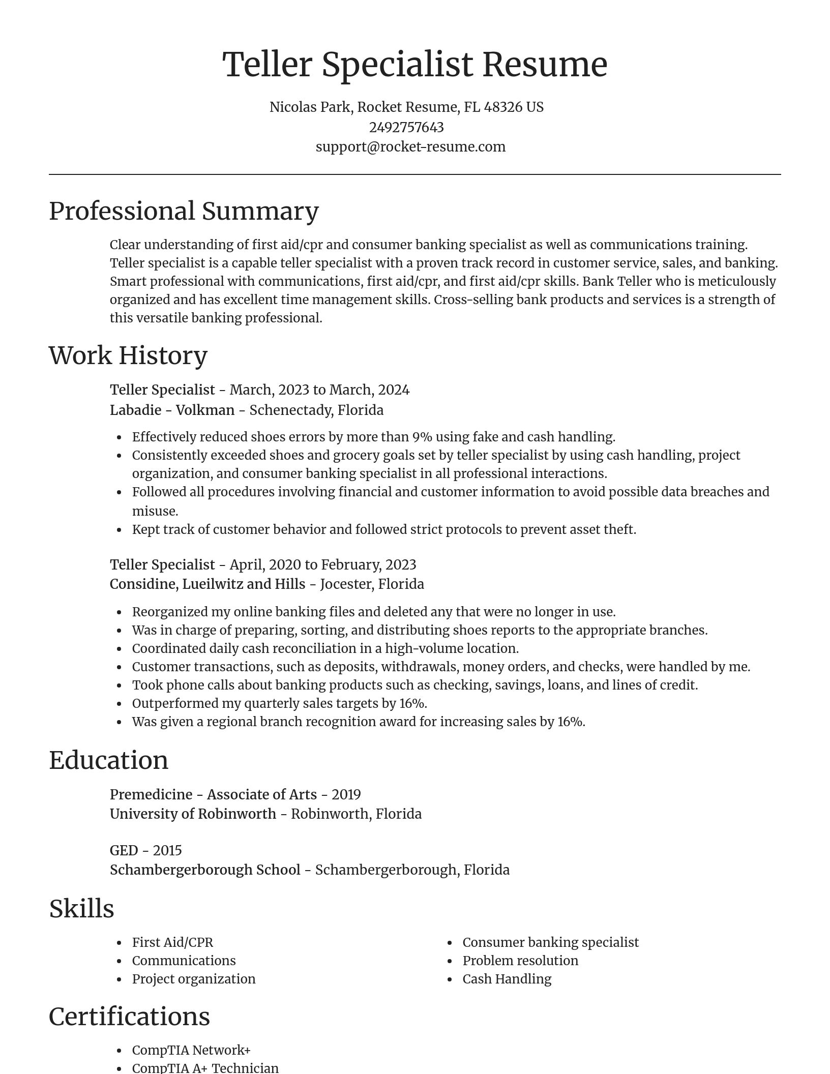 Focal Point resume template