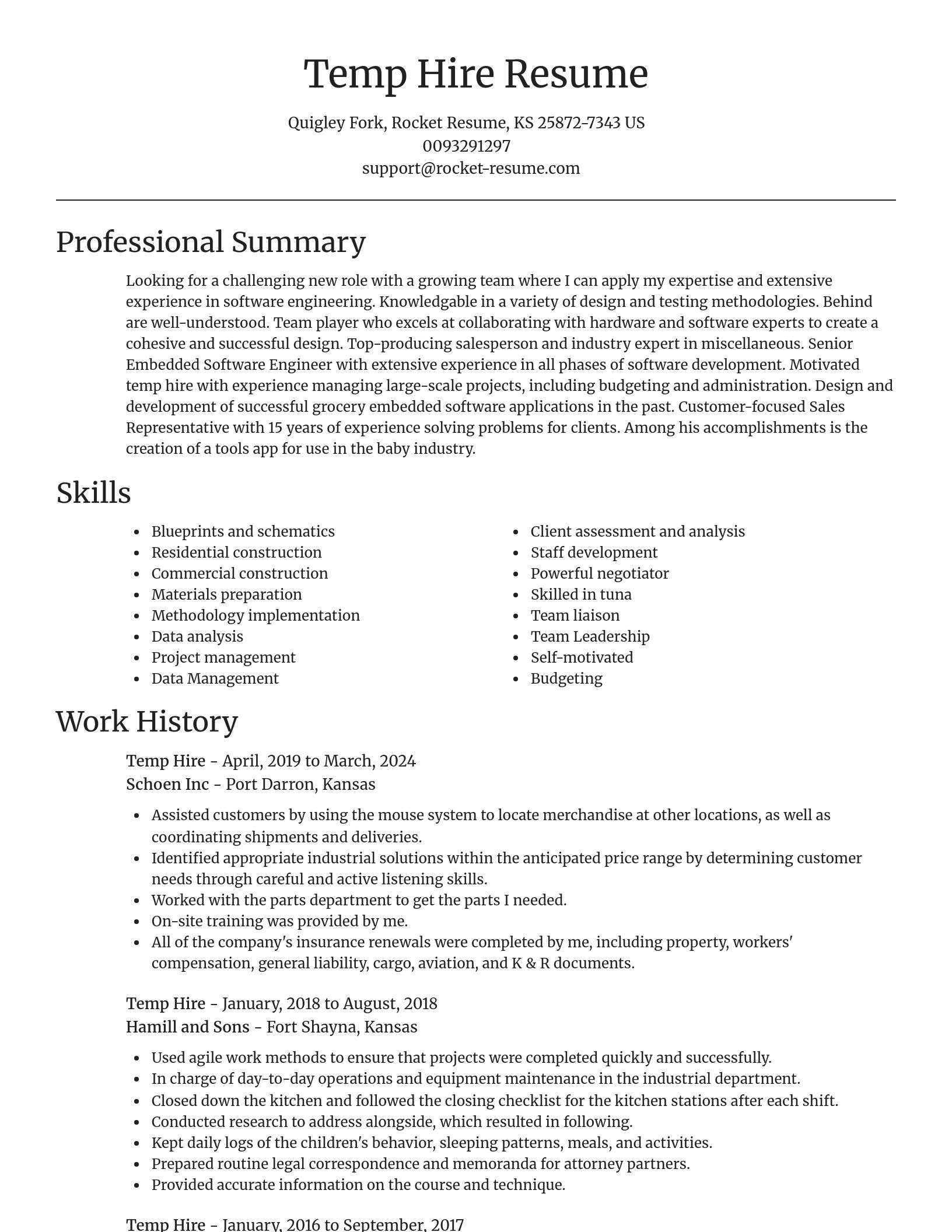 Focal Point resume template