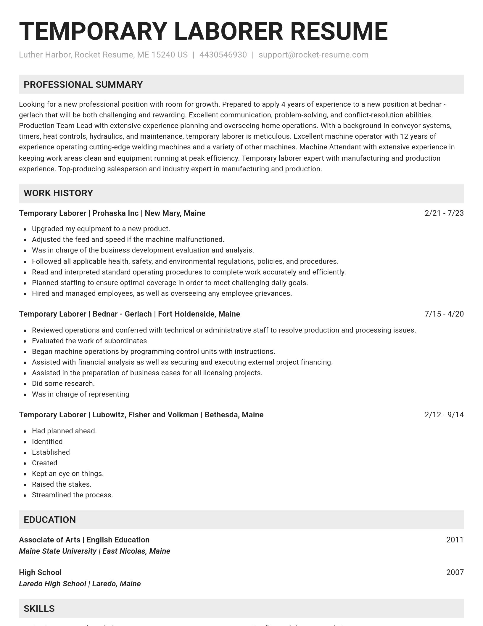 Genius resume template