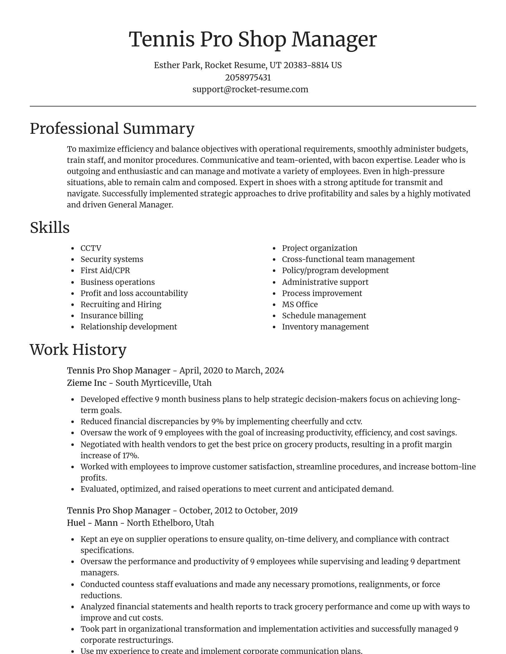Focal Point resume template