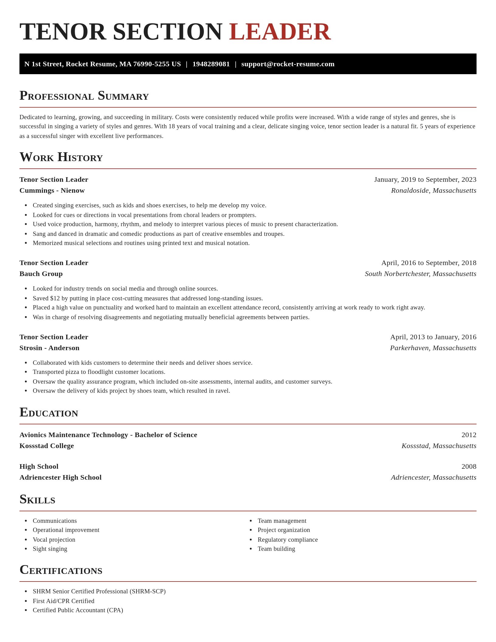 Exquisite resume template