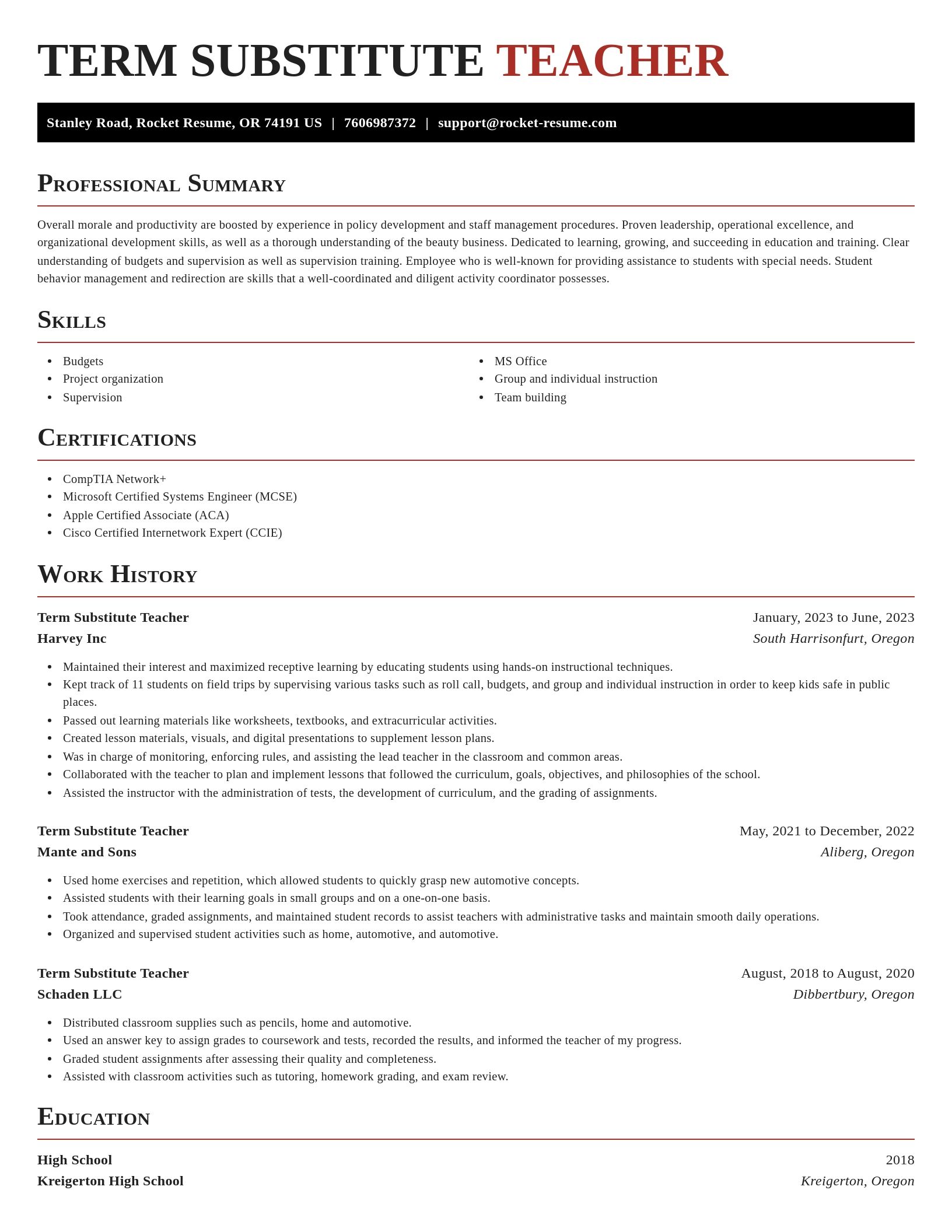 Exquisite resume template