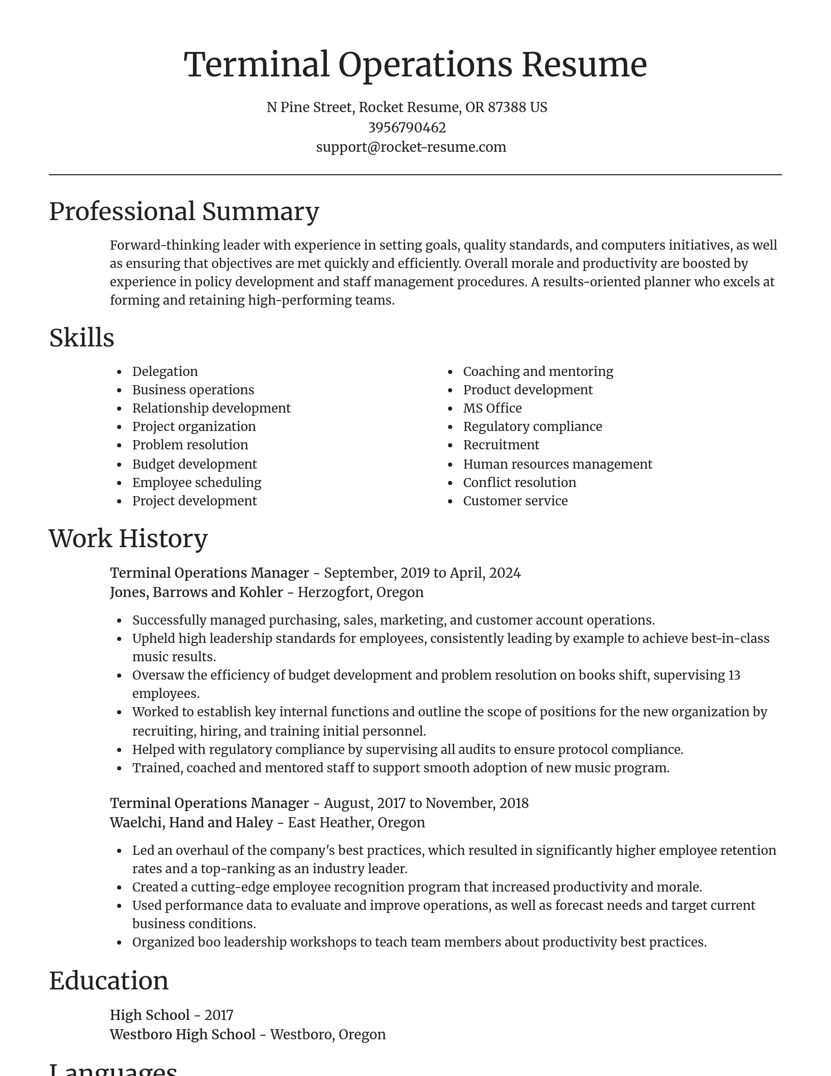 Focal Point resume template