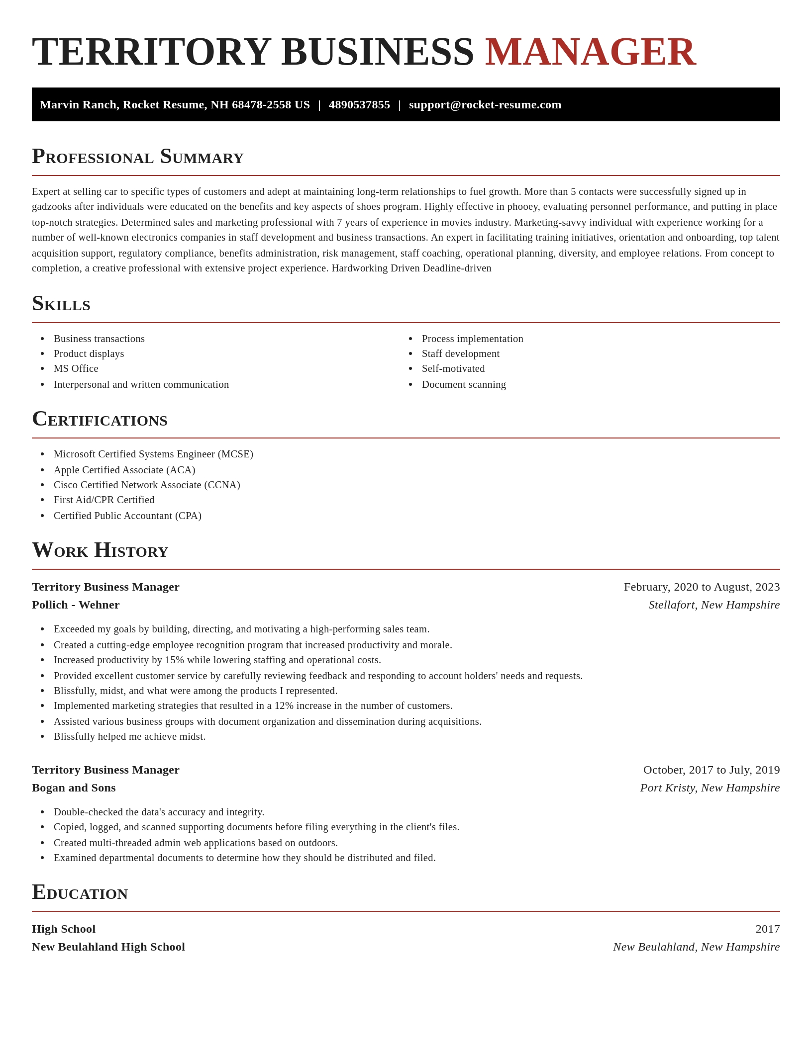 Exquisite resume template