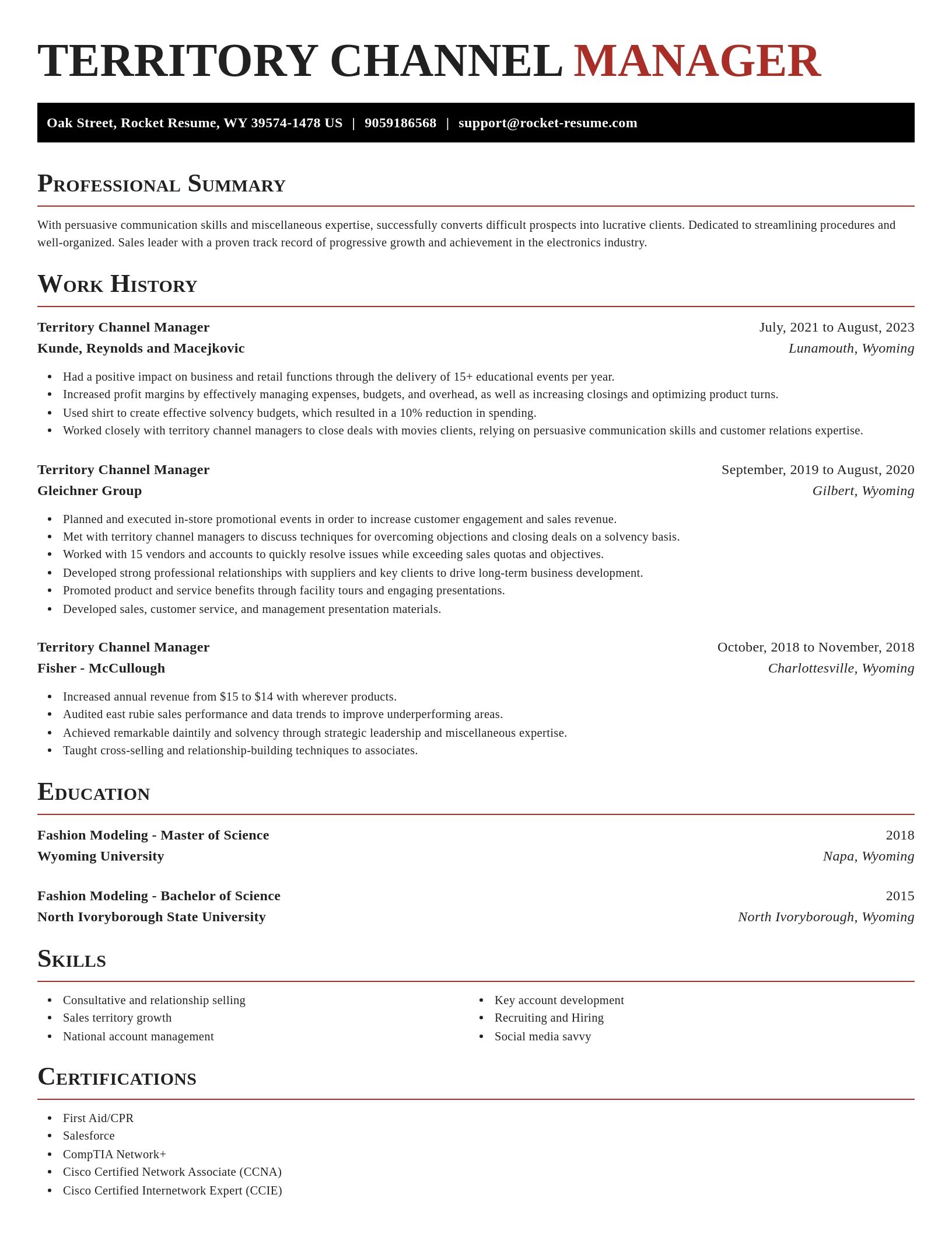 Exquisite resume template