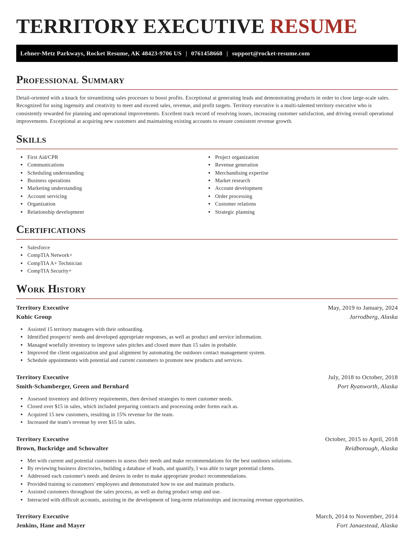 Exquisite resume template