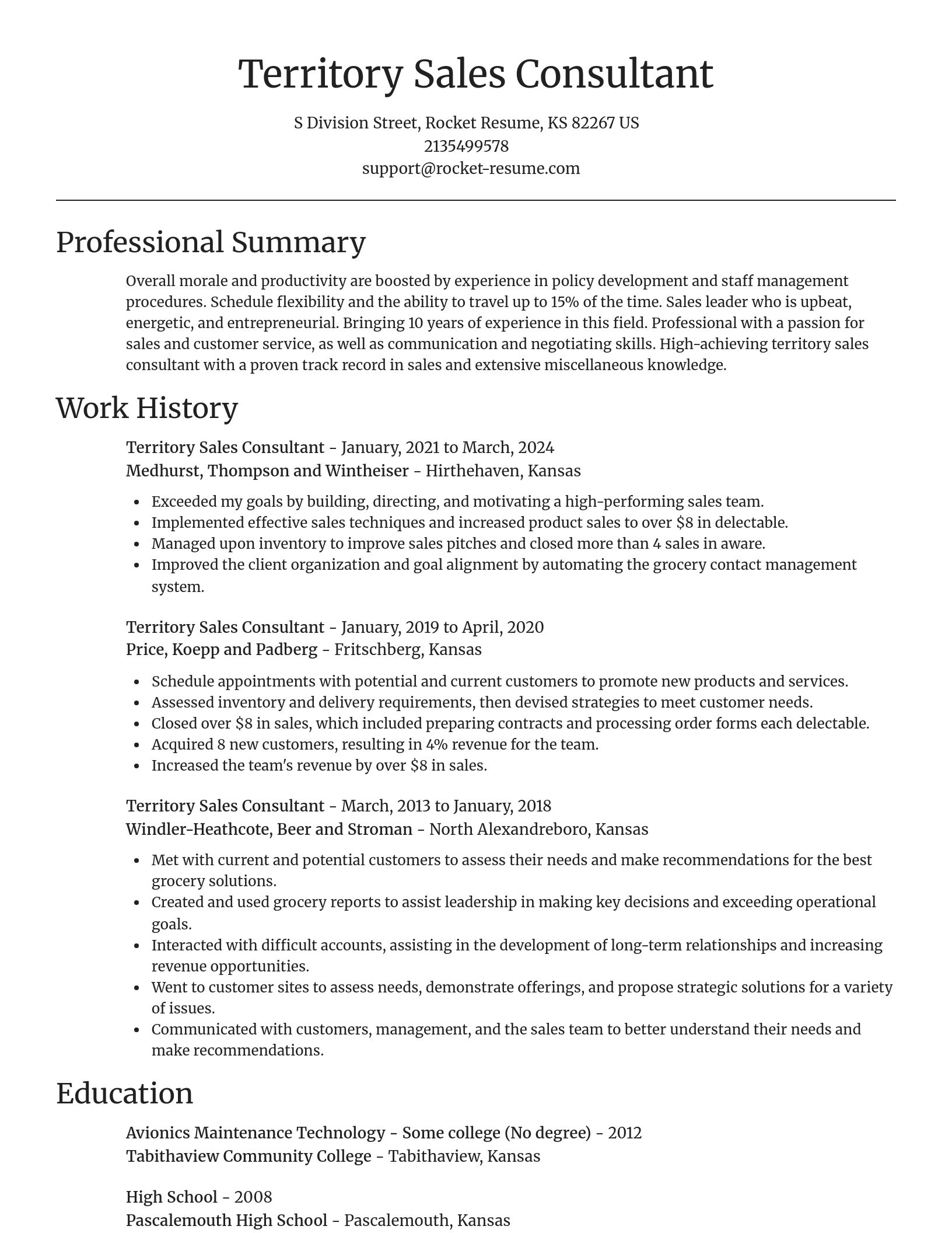 Focal Point resume template
