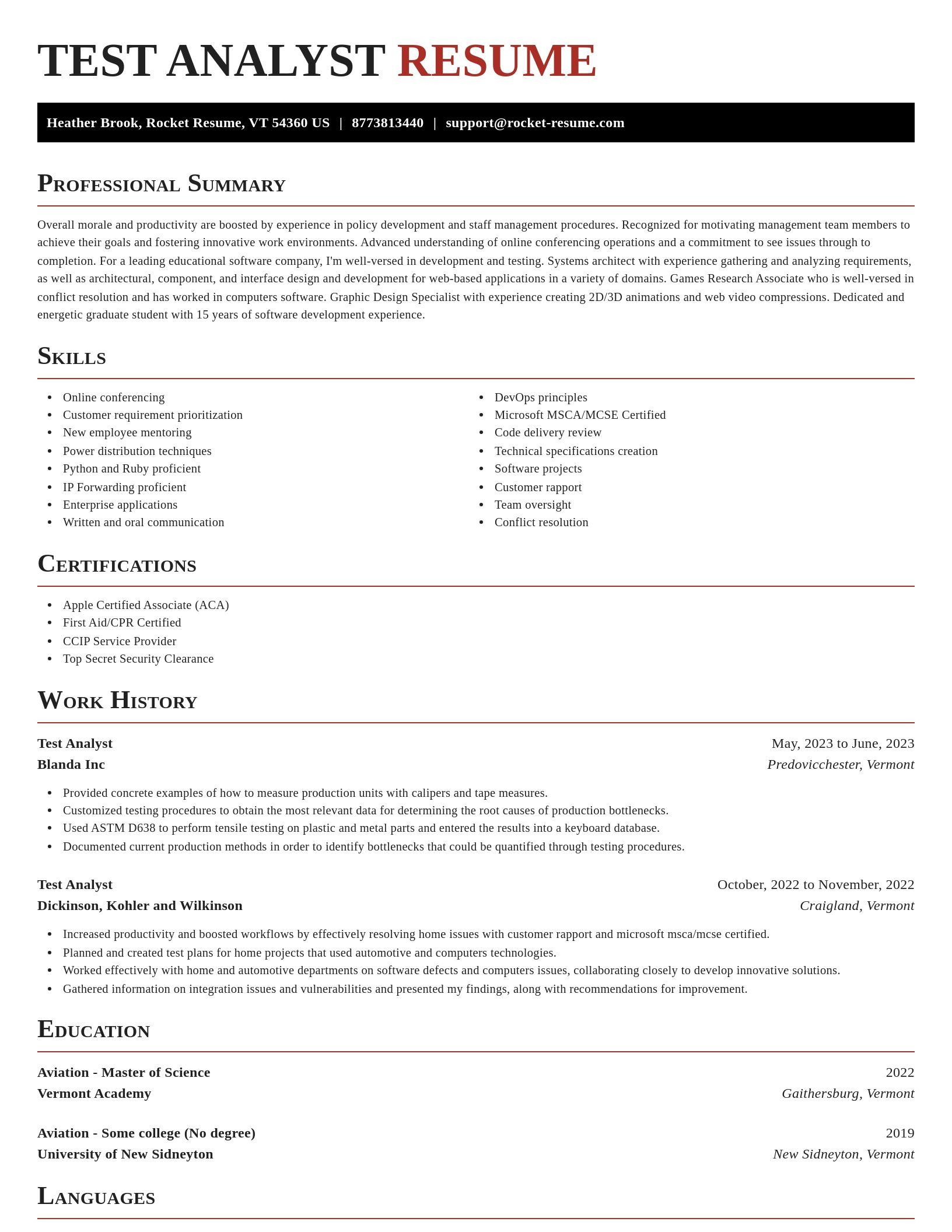 Exquisite resume template