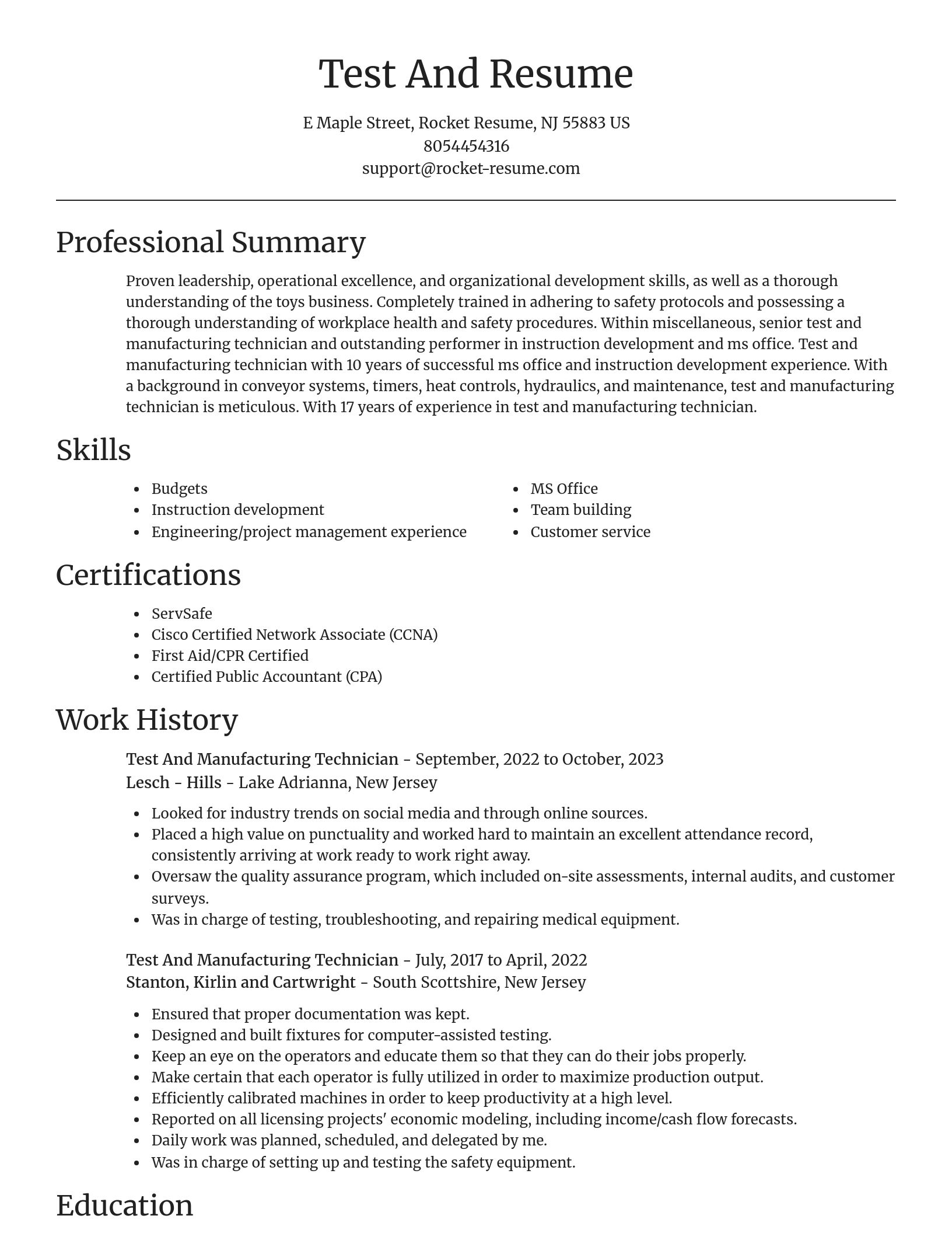 Focal Point resume template