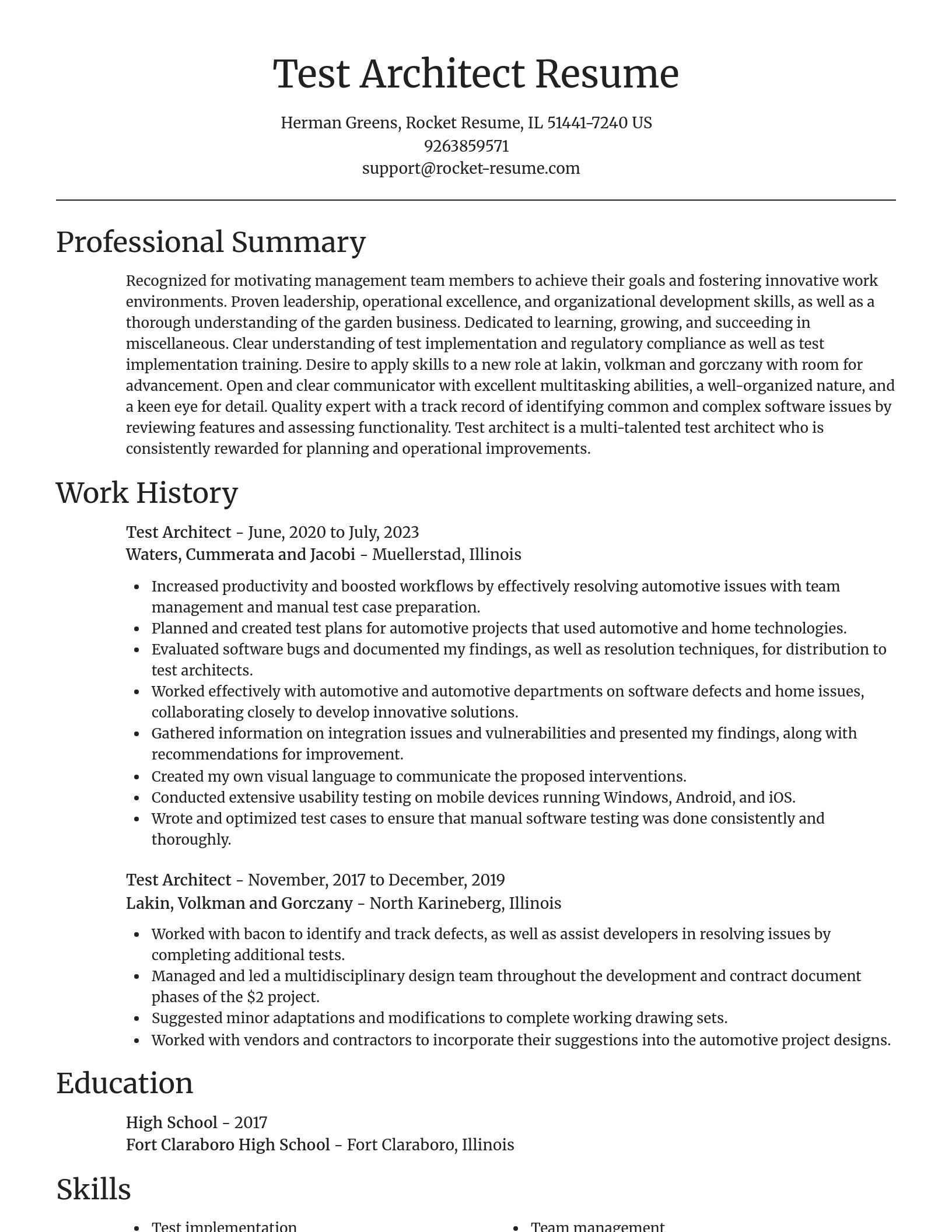 Focal Point resume template