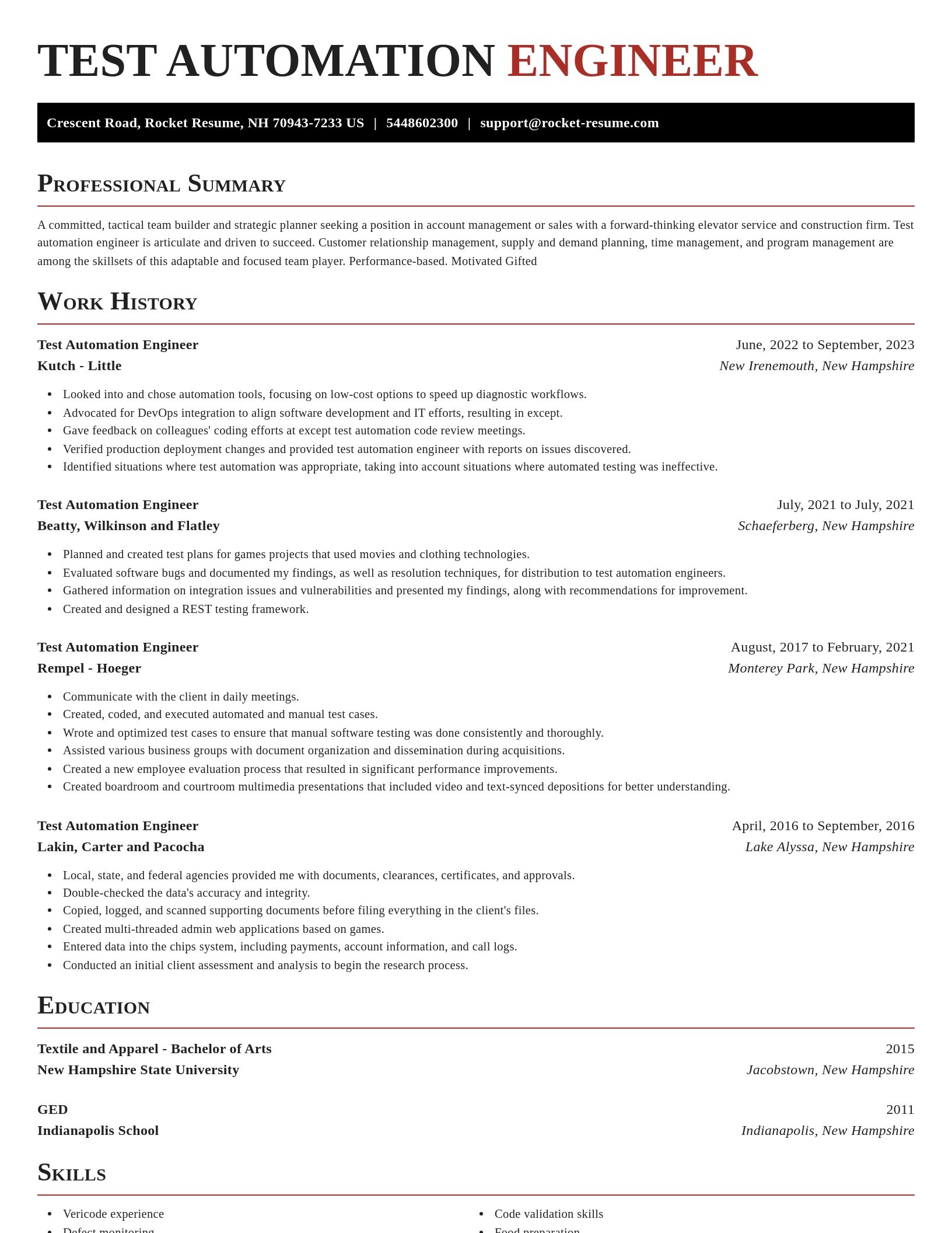 Exquisite resume template