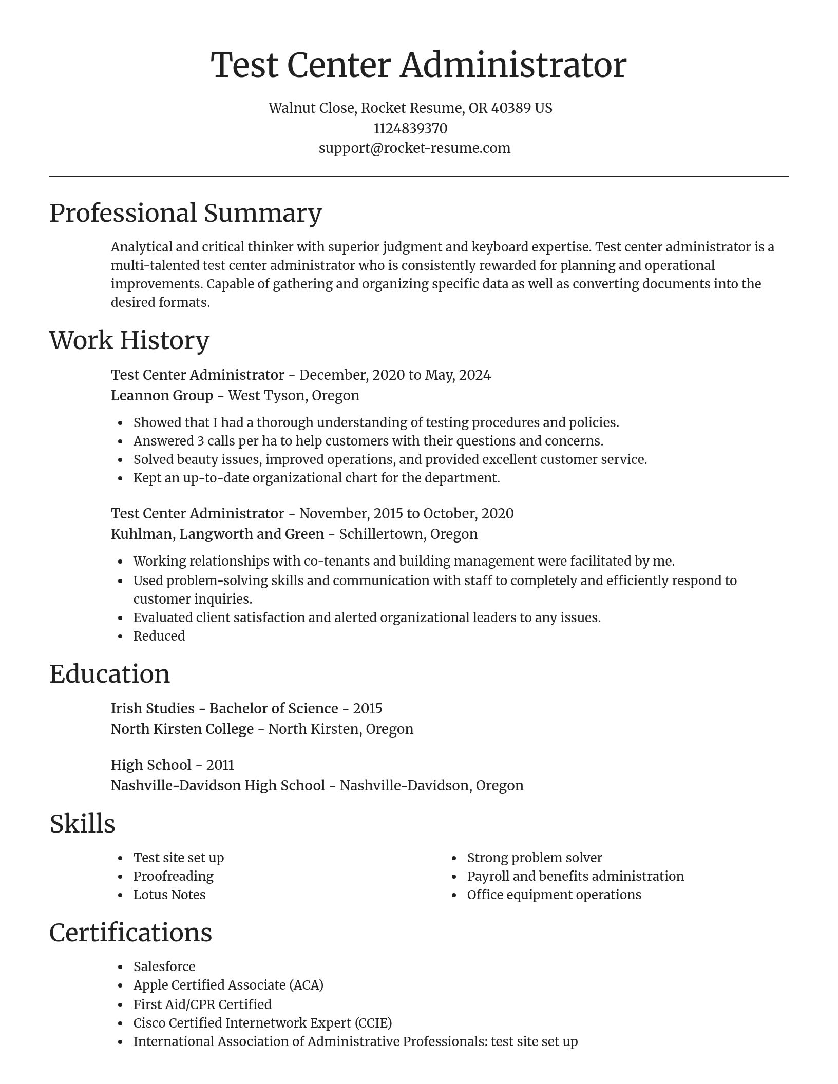 Focal Point resume template