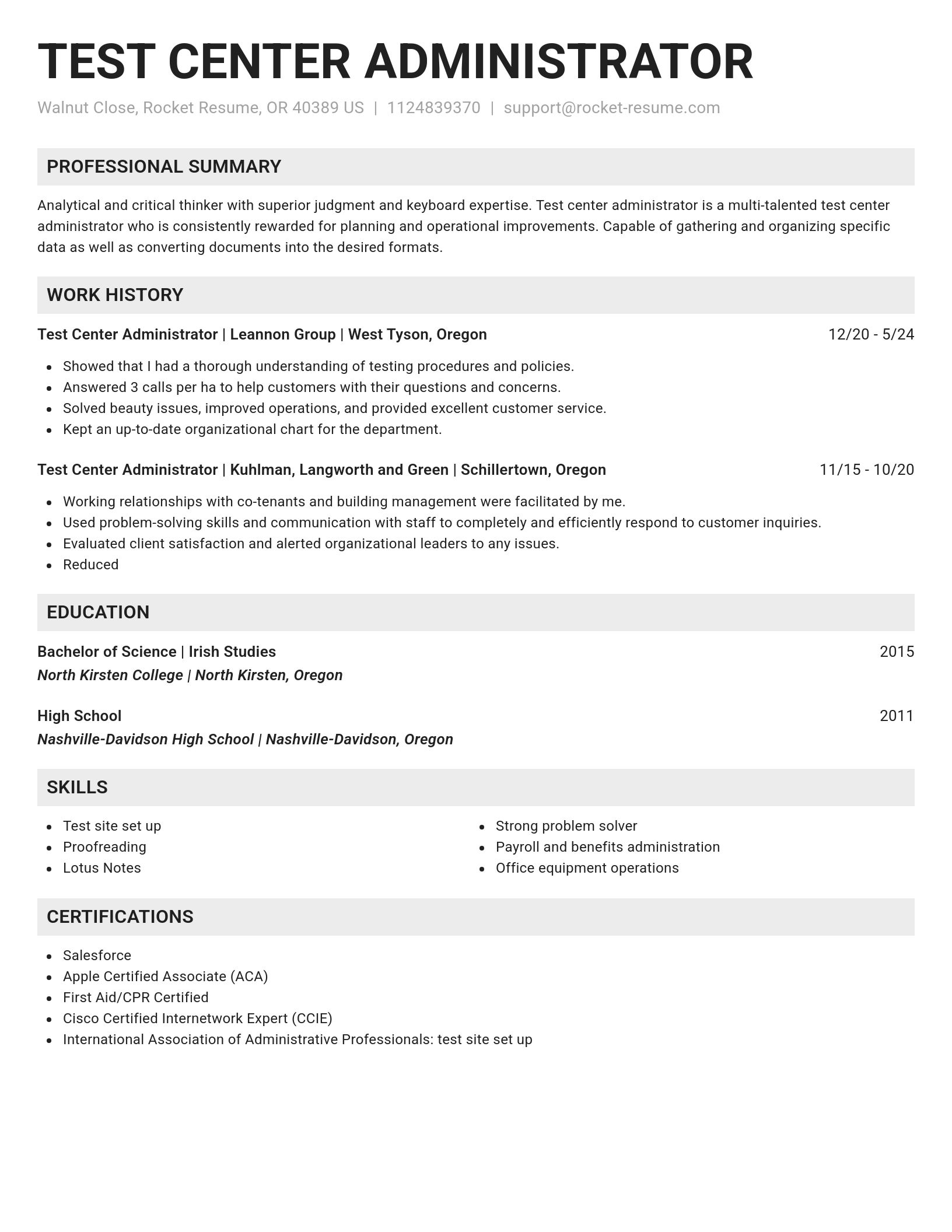 Genius resume template