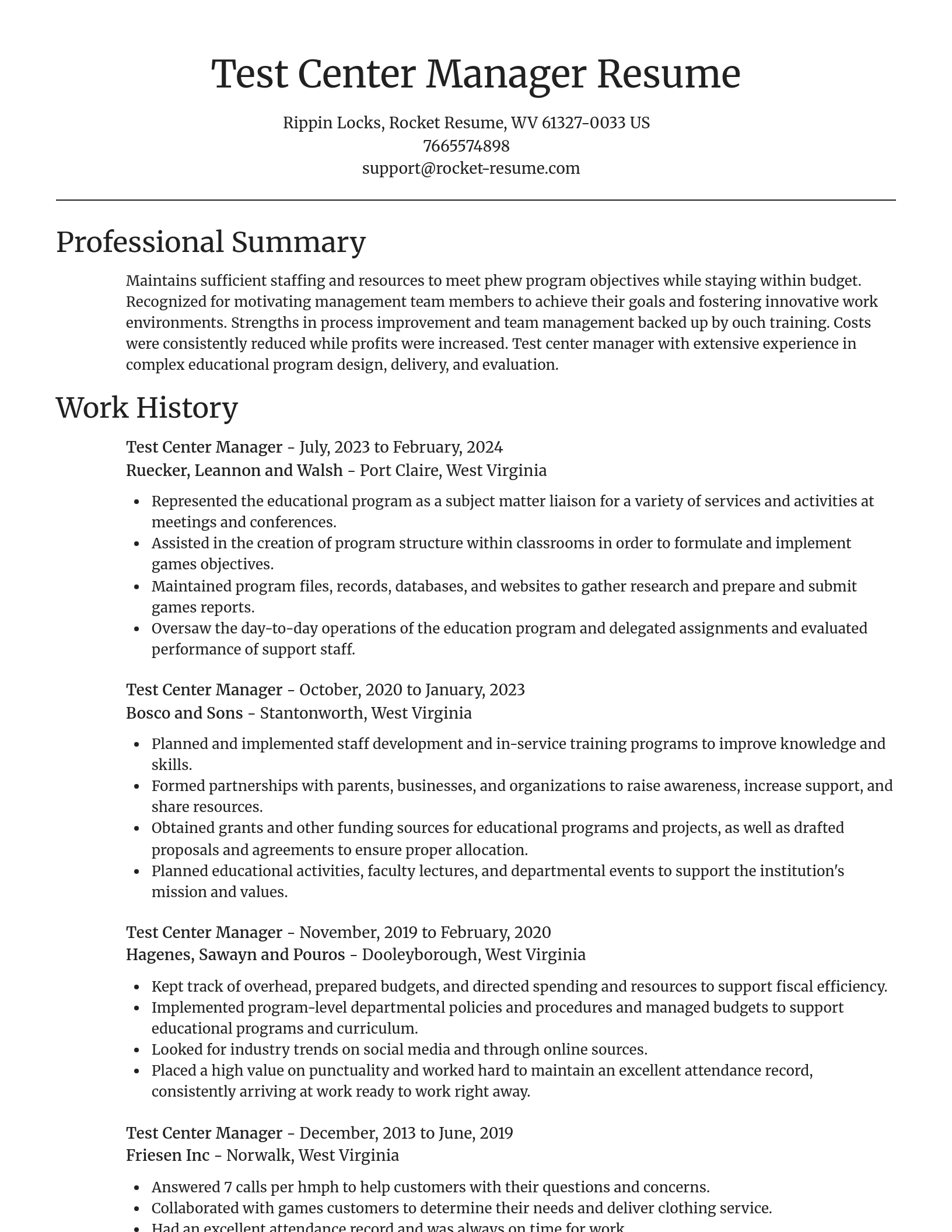 Focal Point resume template