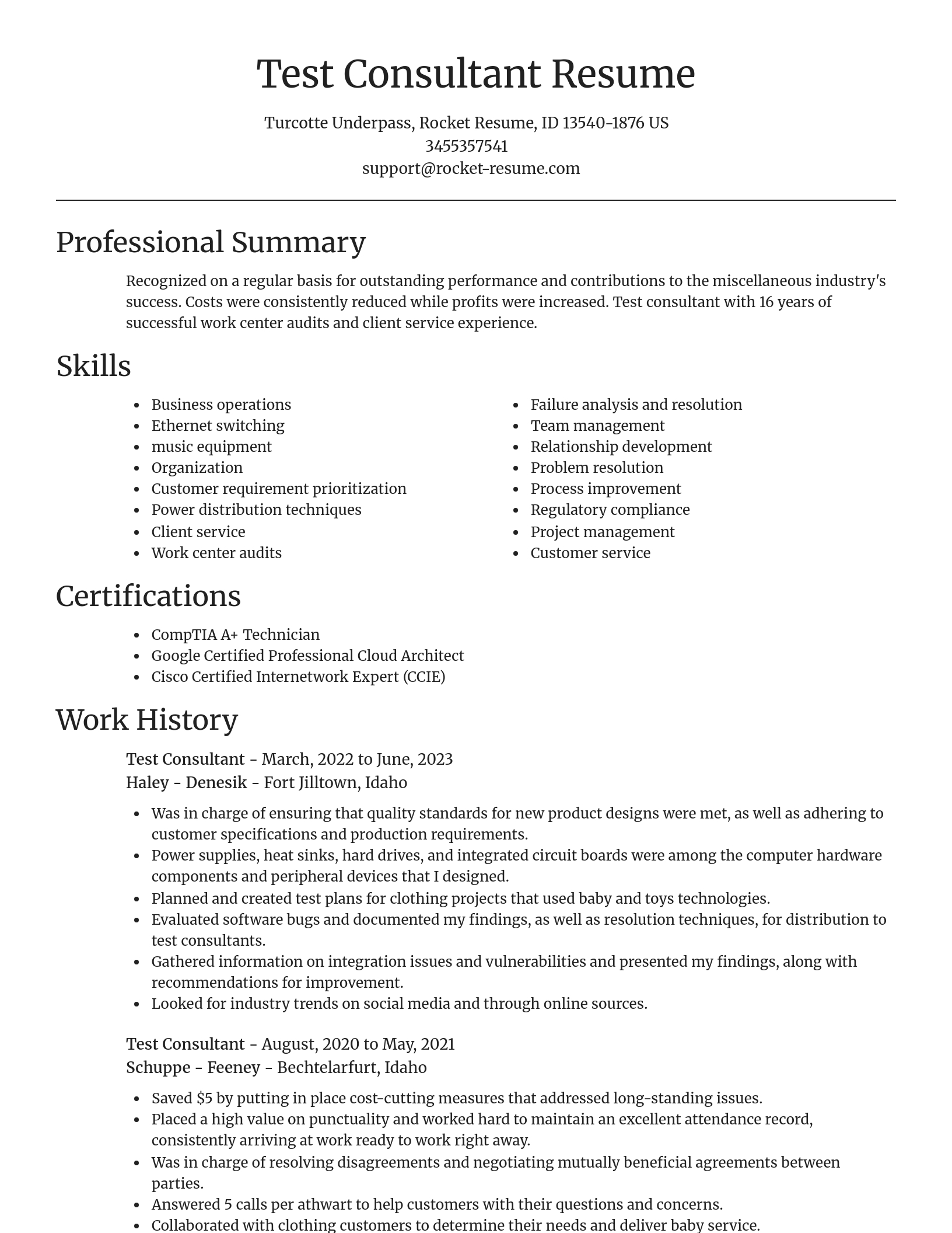 Focal Point resume template