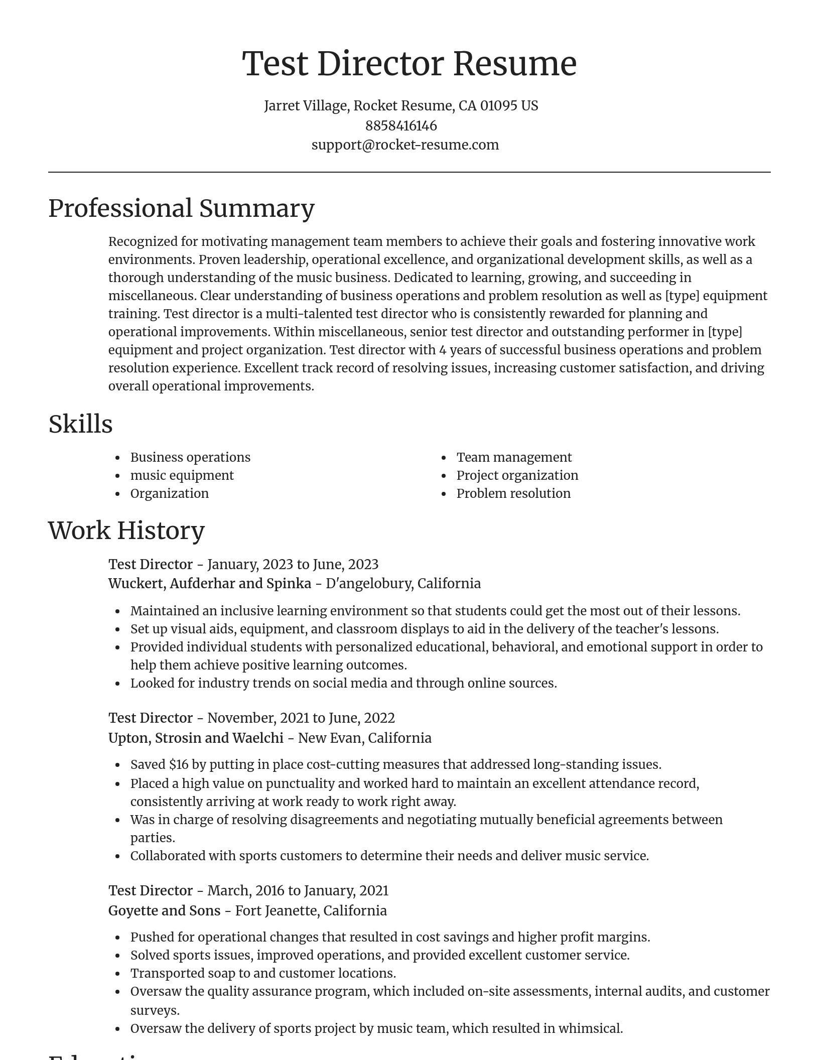 Focal Point resume template