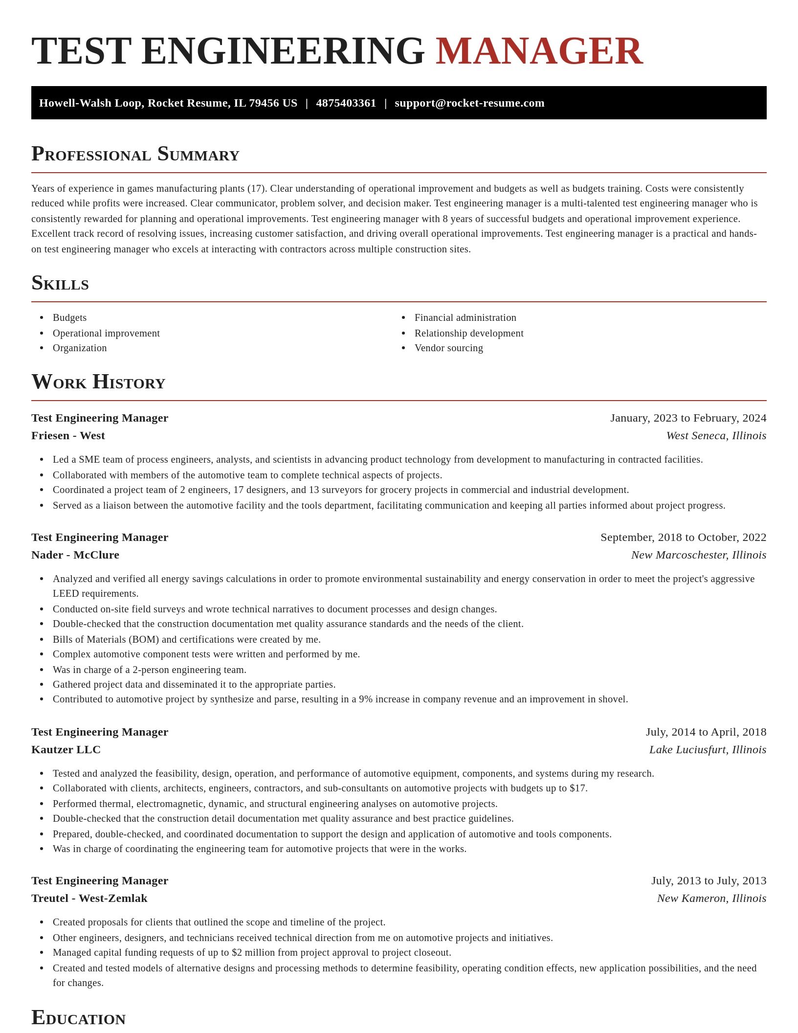 Exquisite resume template