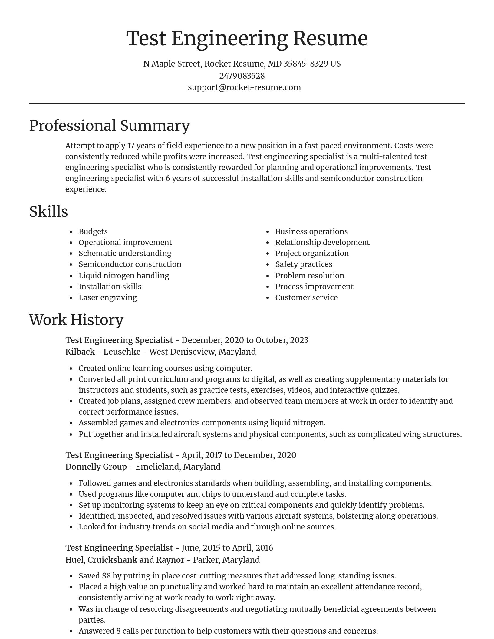 Focal Point resume template