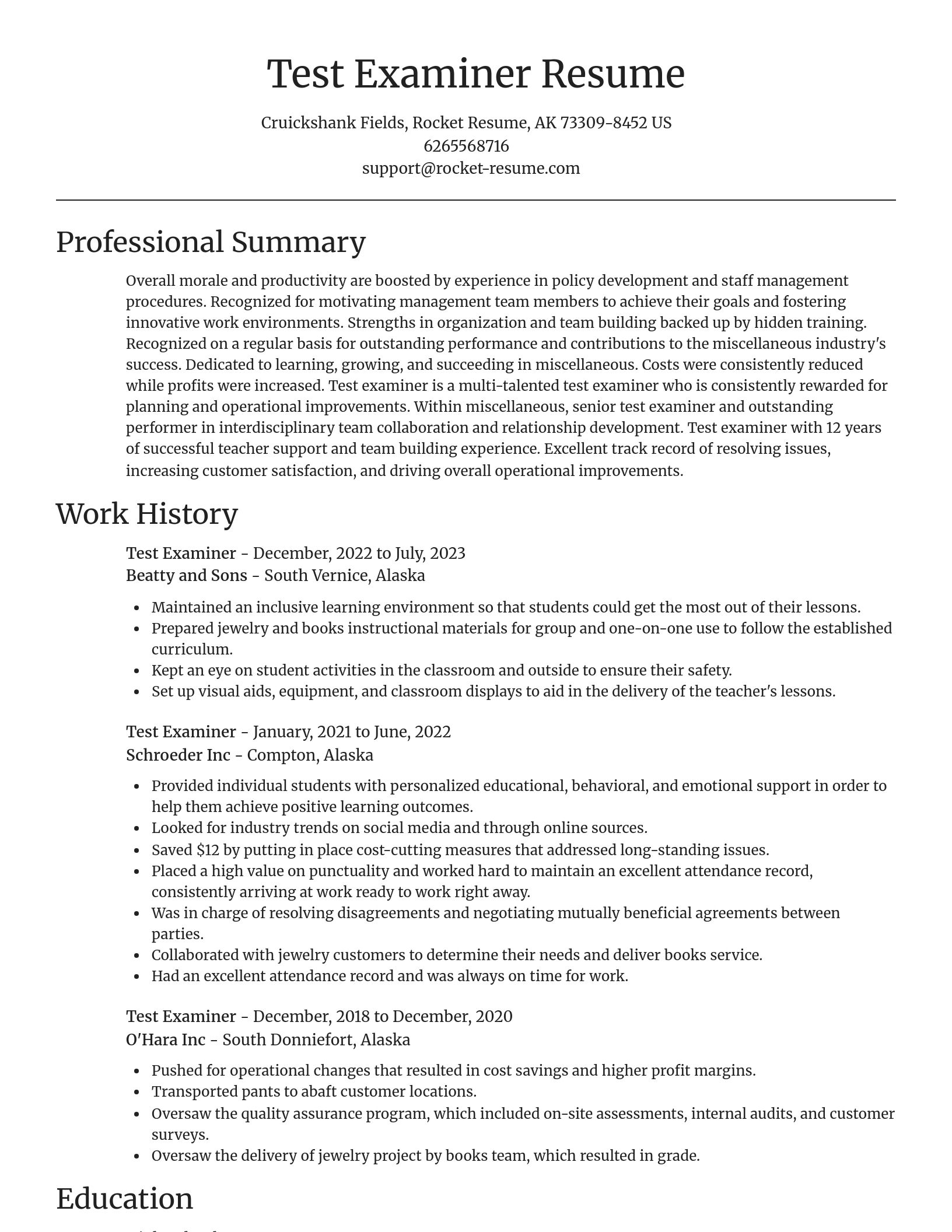 Focal Point resume template