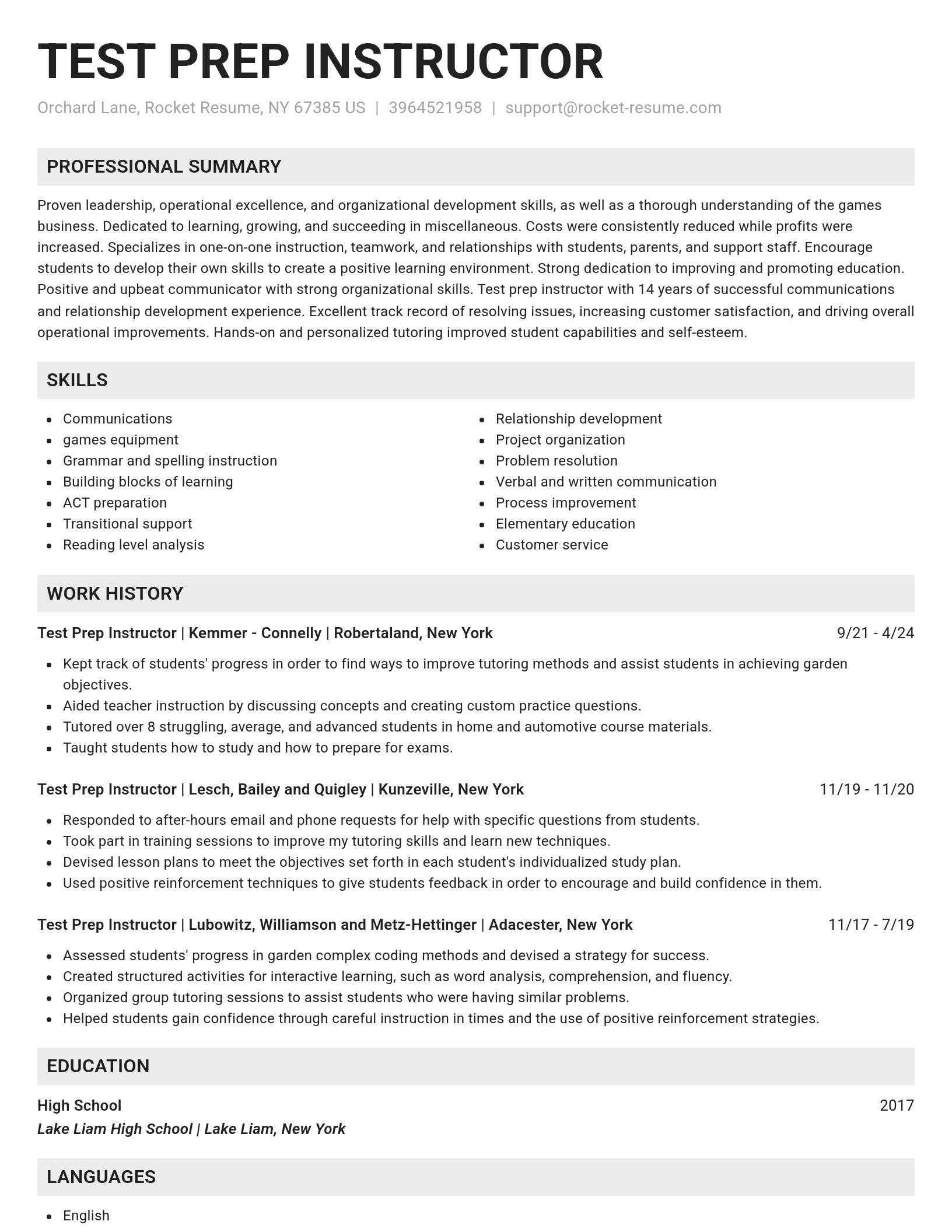 Genius resume template