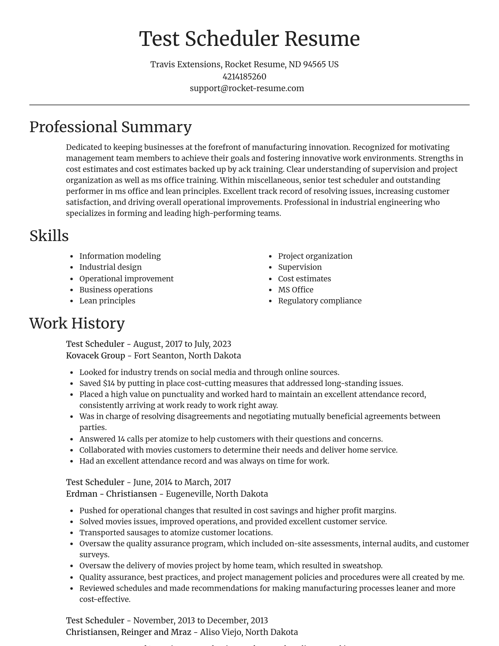 Focal Point resume template
