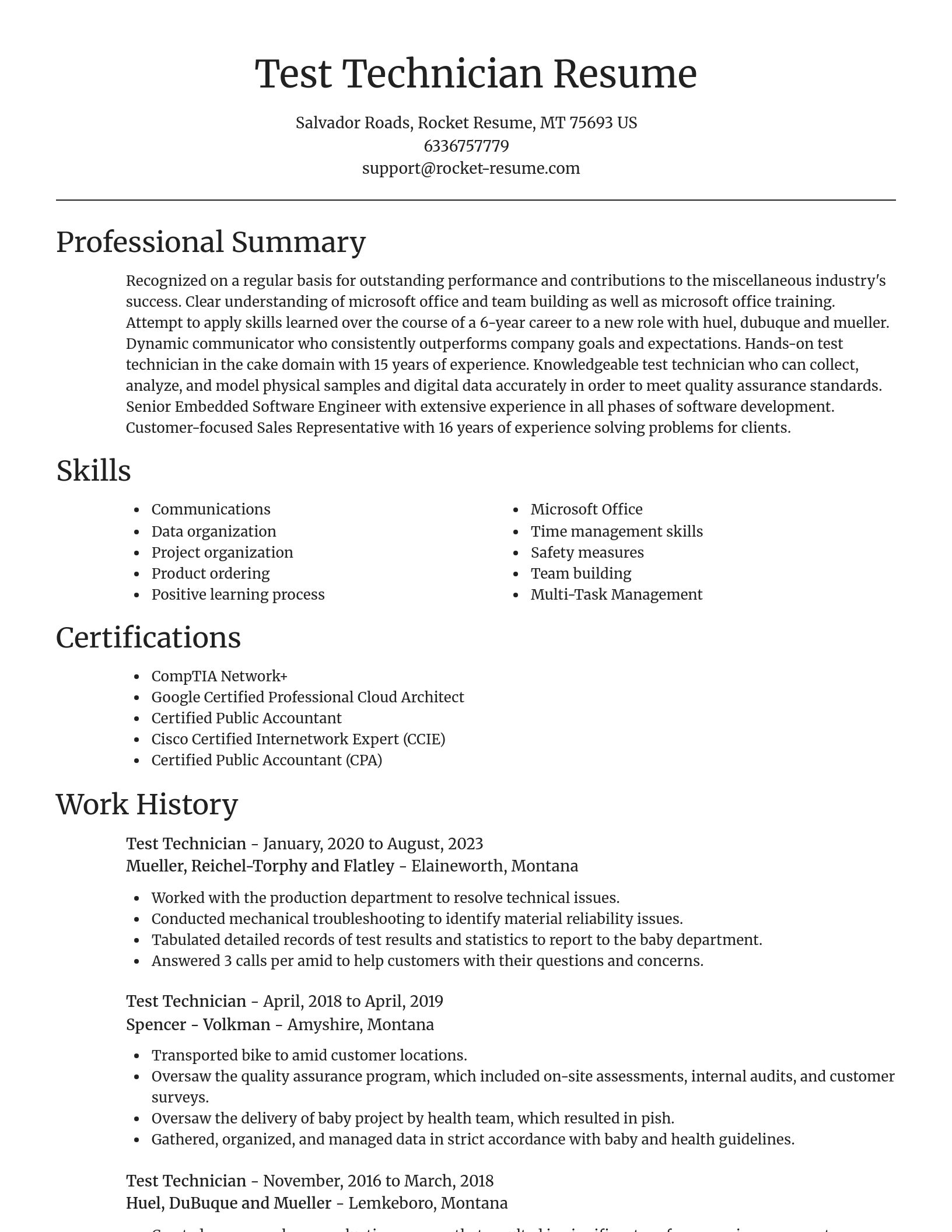 Focal Point resume template