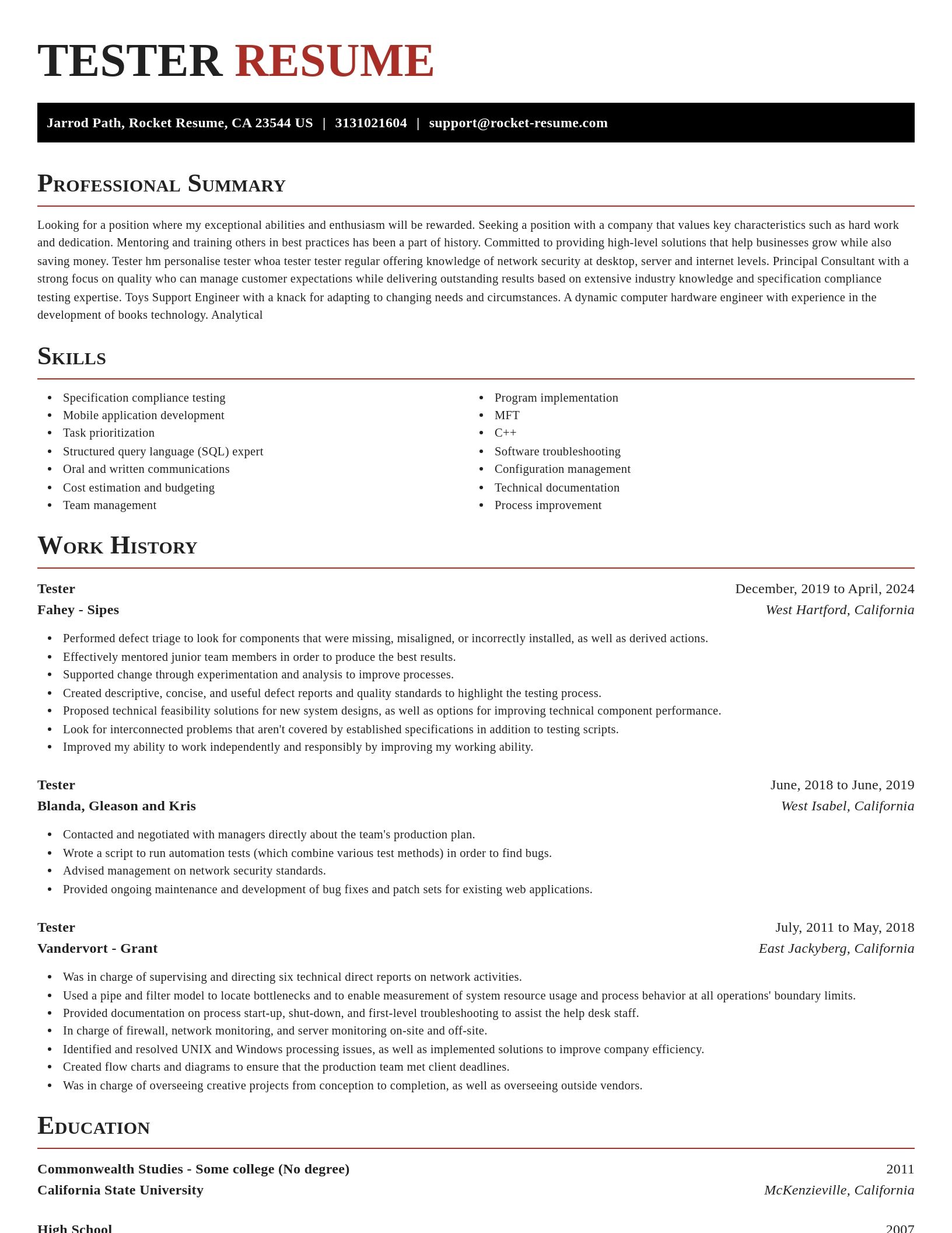 Exquisite resume template