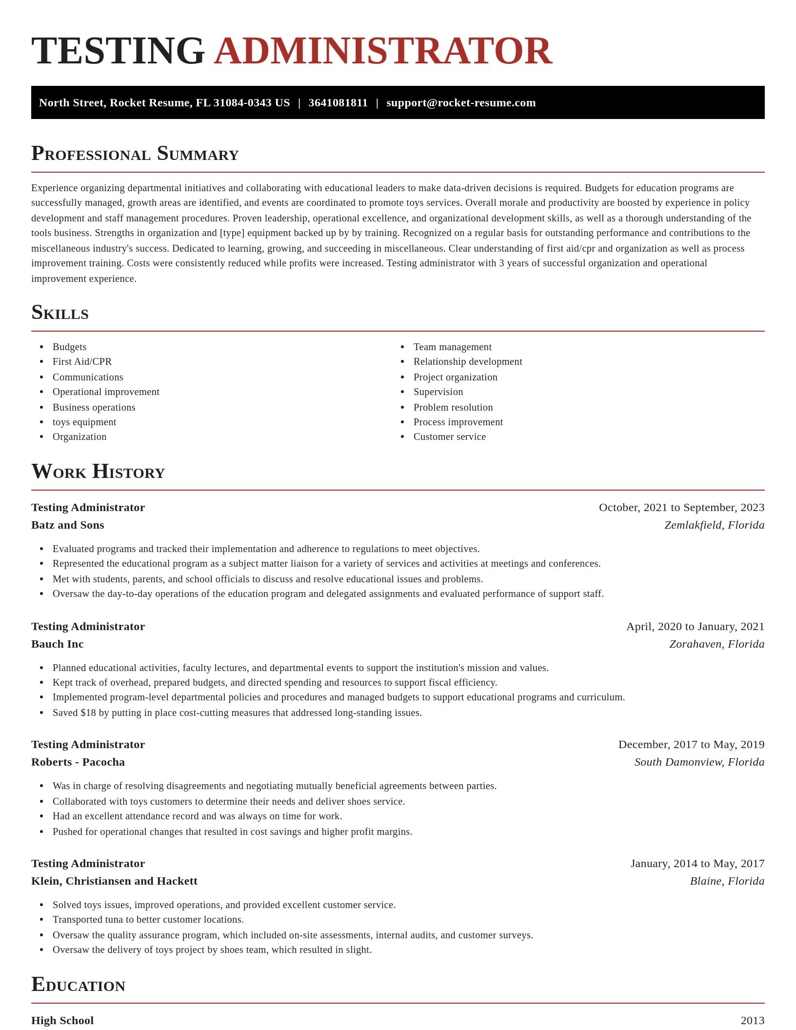 Exquisite resume template