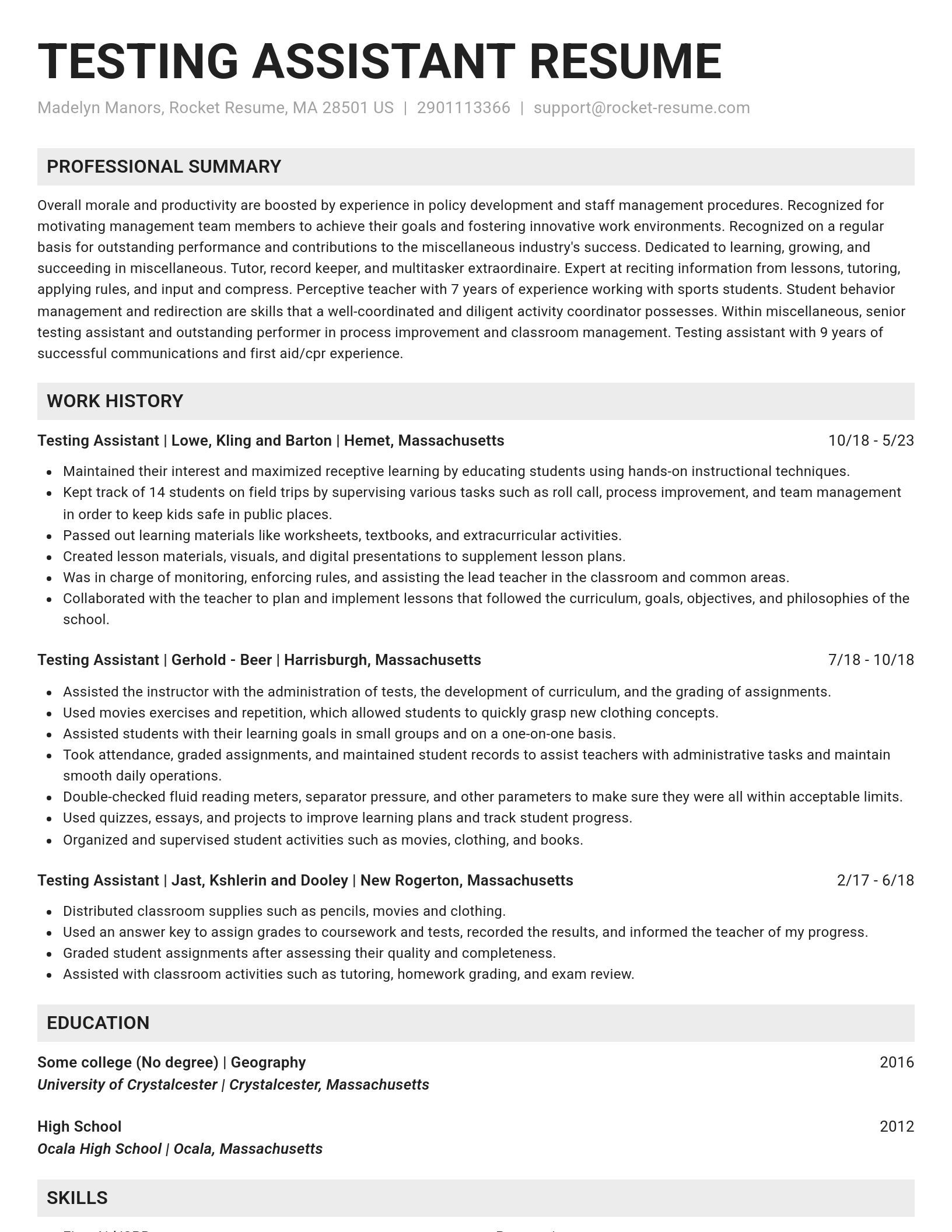 Genius resume template