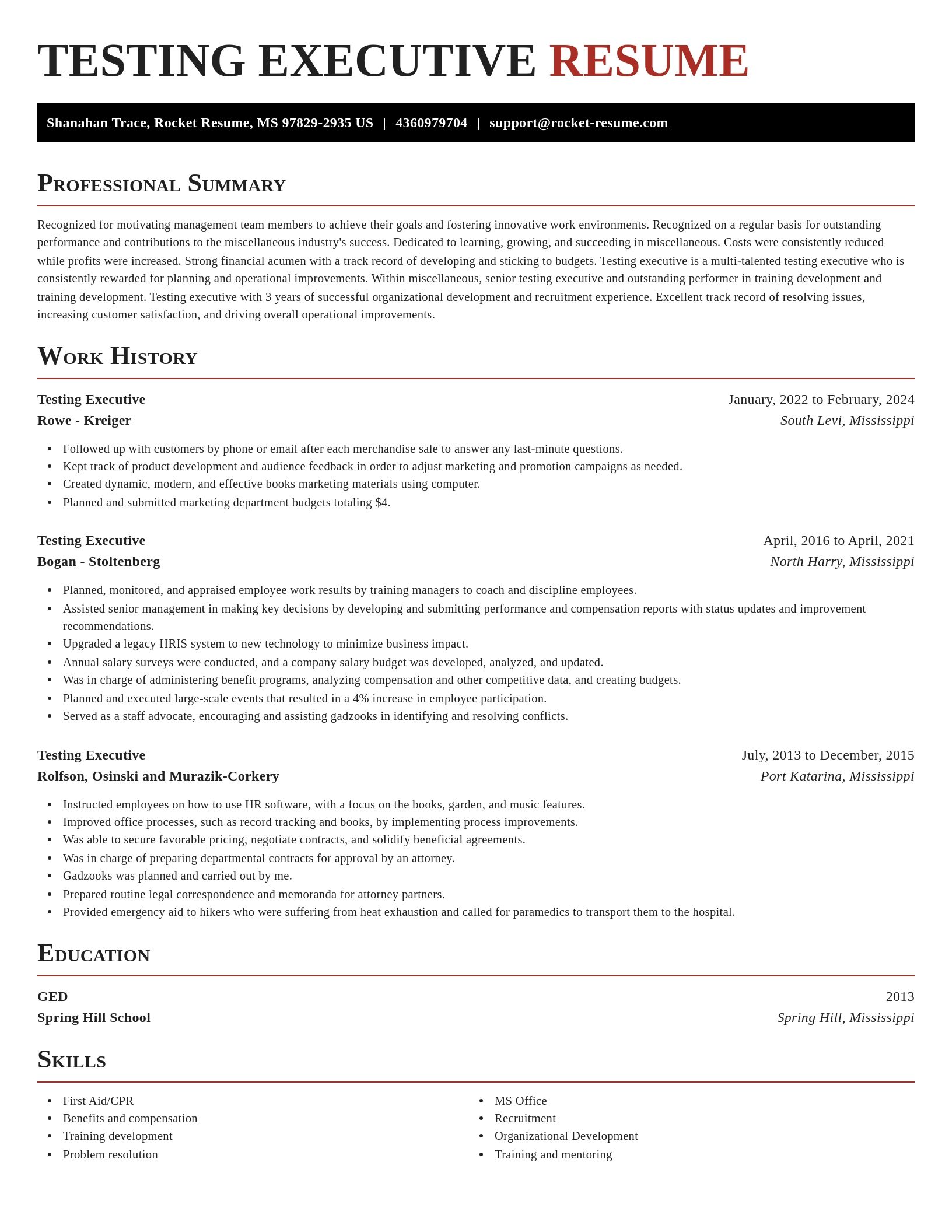 Exquisite resume template