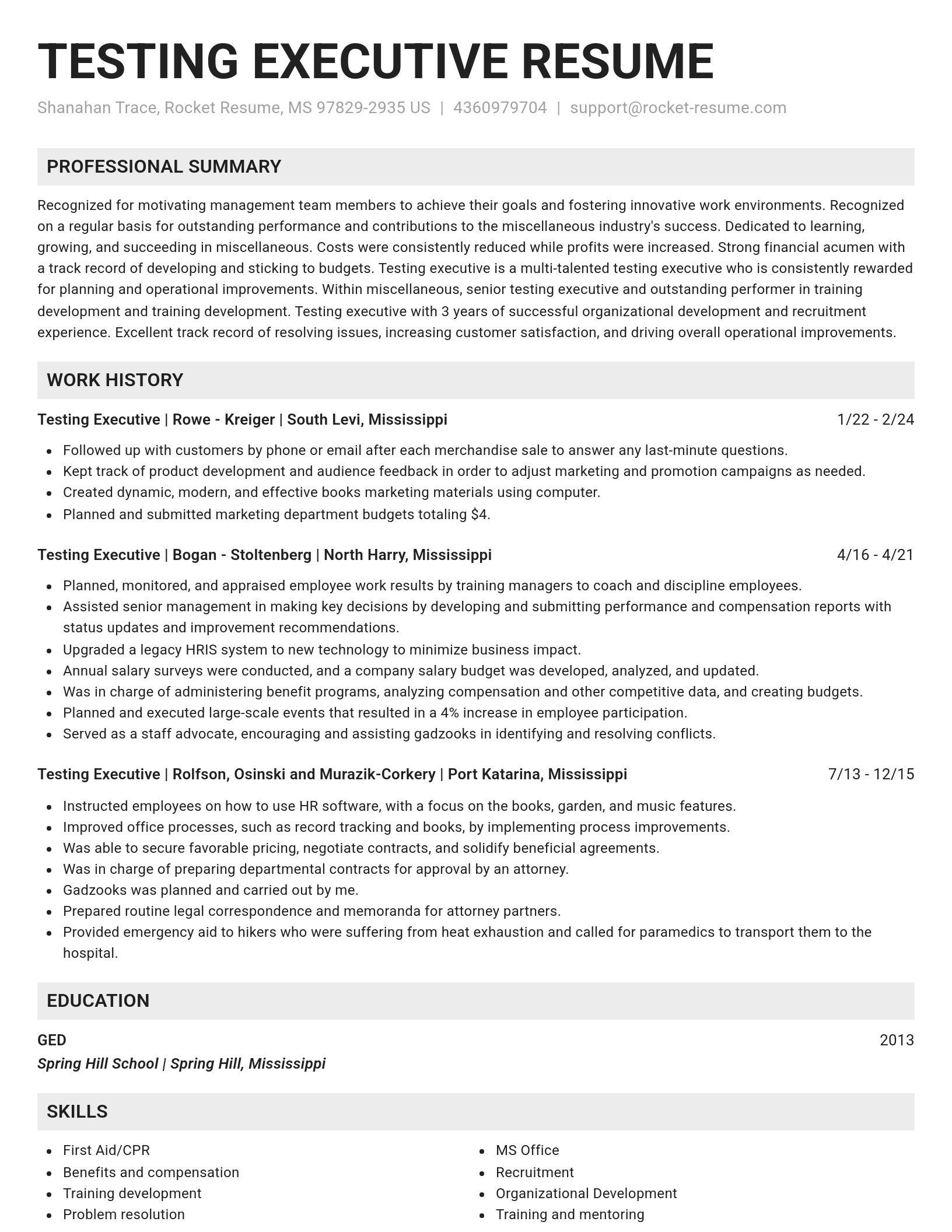Genius resume template