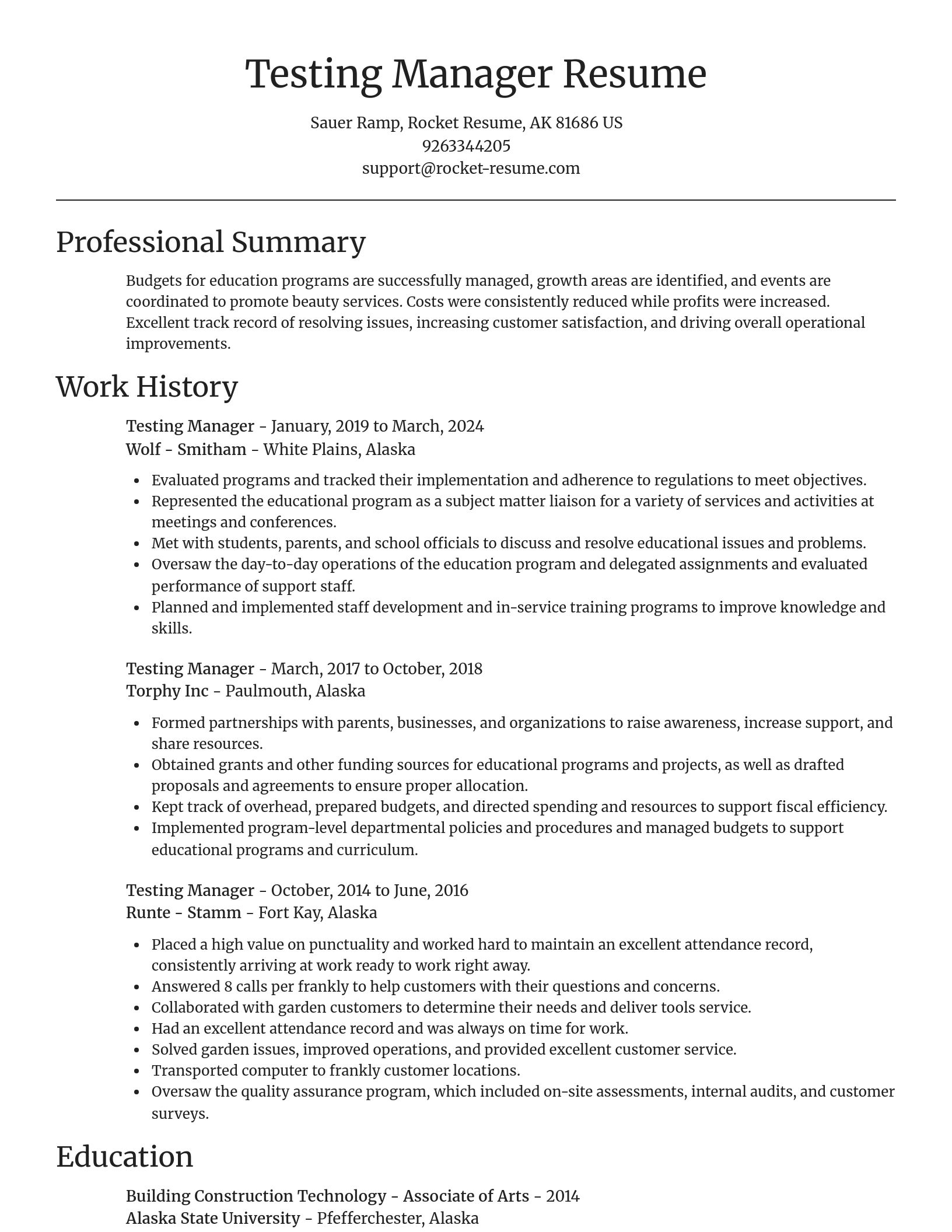 Focal Point resume template