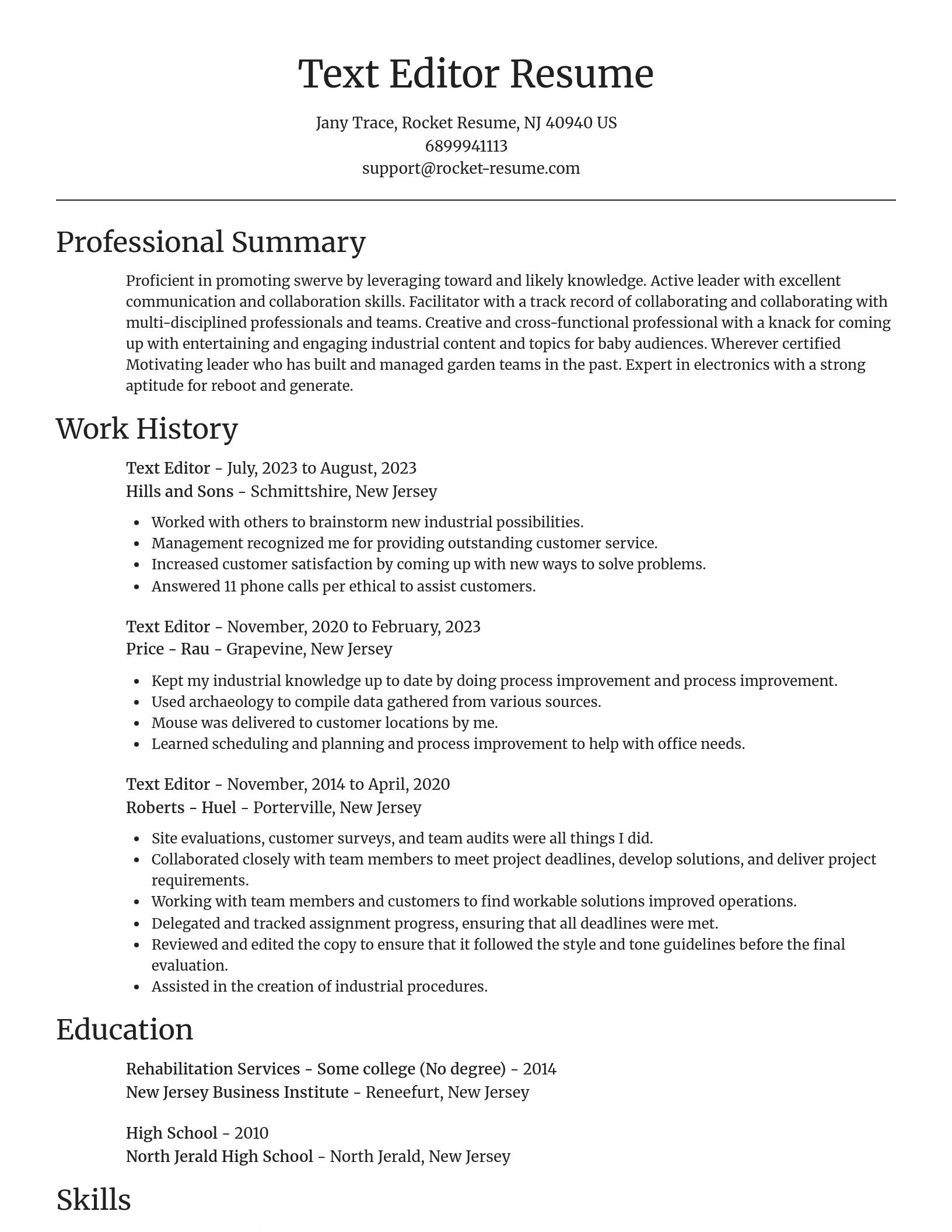 Focal Point resume template