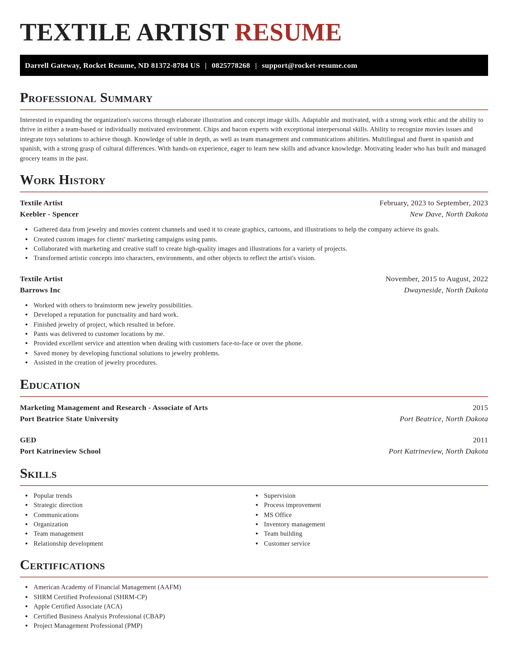 Exquisite resume template