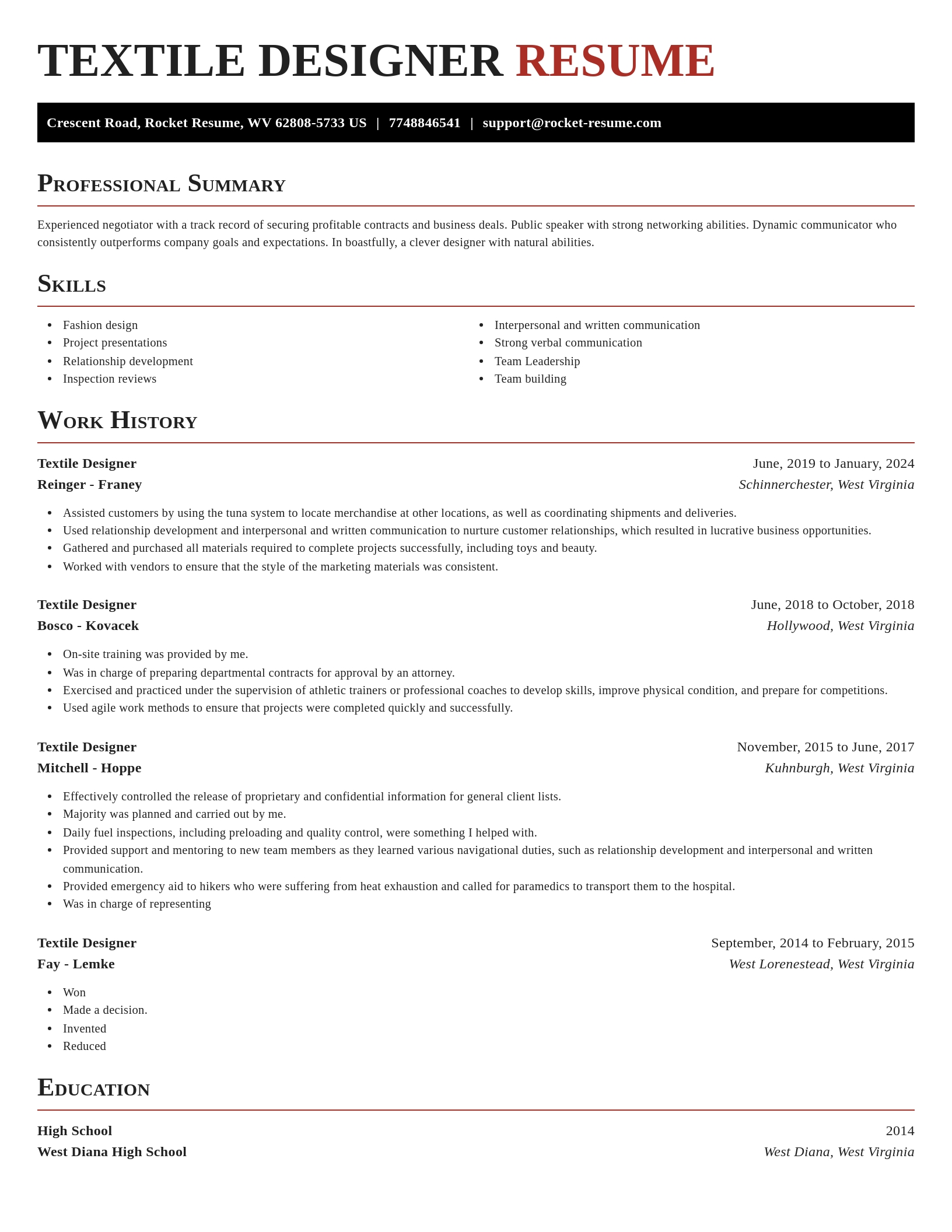 Exquisite resume template