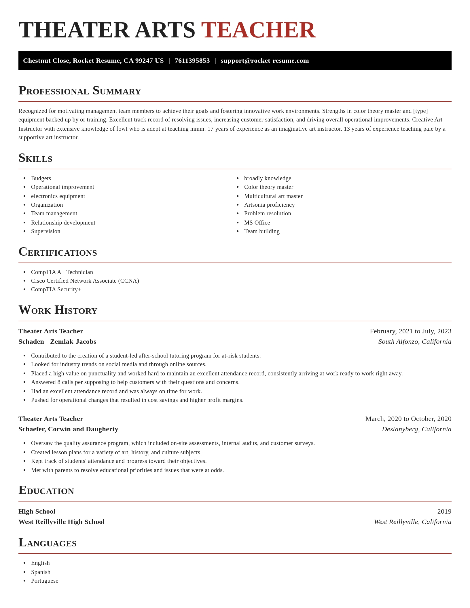 Exquisite resume template
