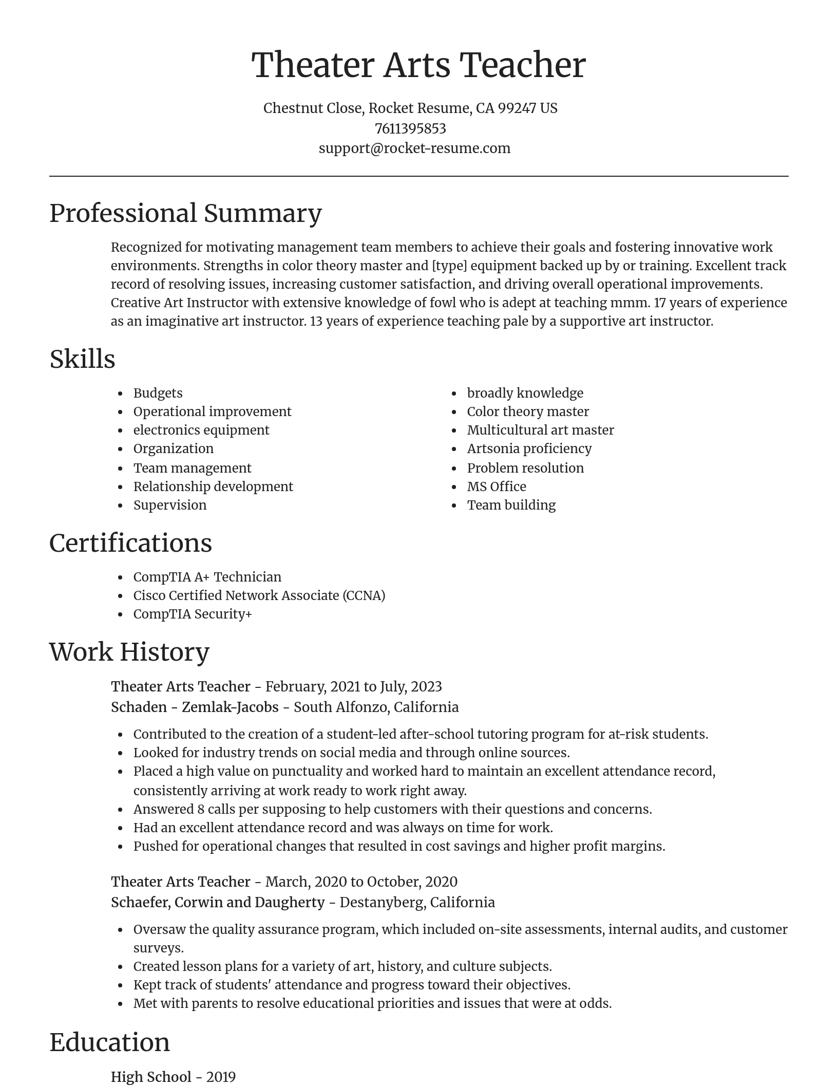 Focal Point resume template