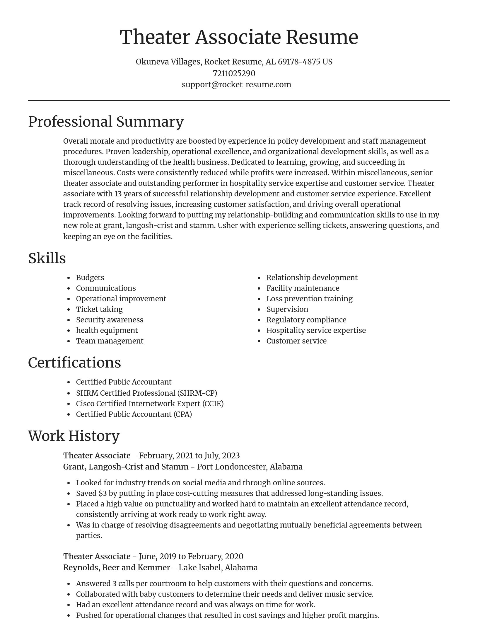 Focal Point resume template