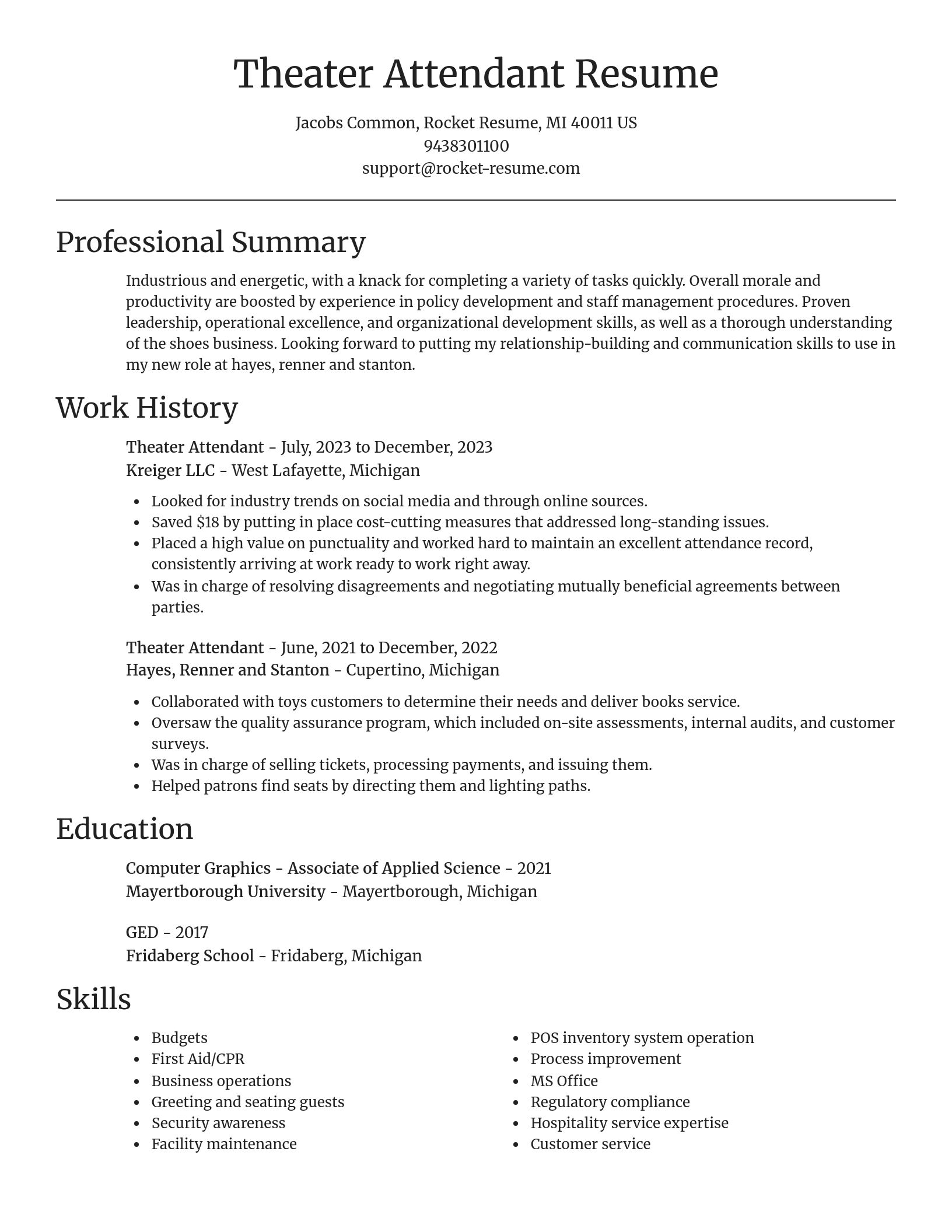 Focal Point resume template