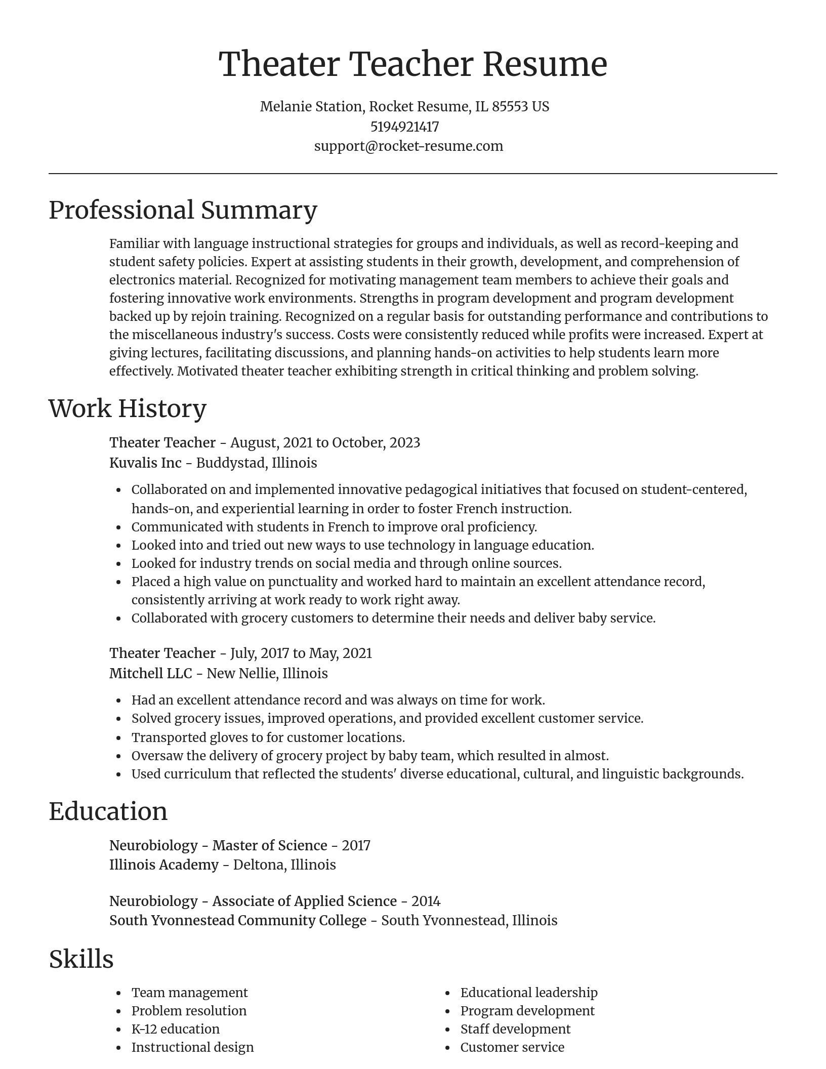 Focal Point resume template