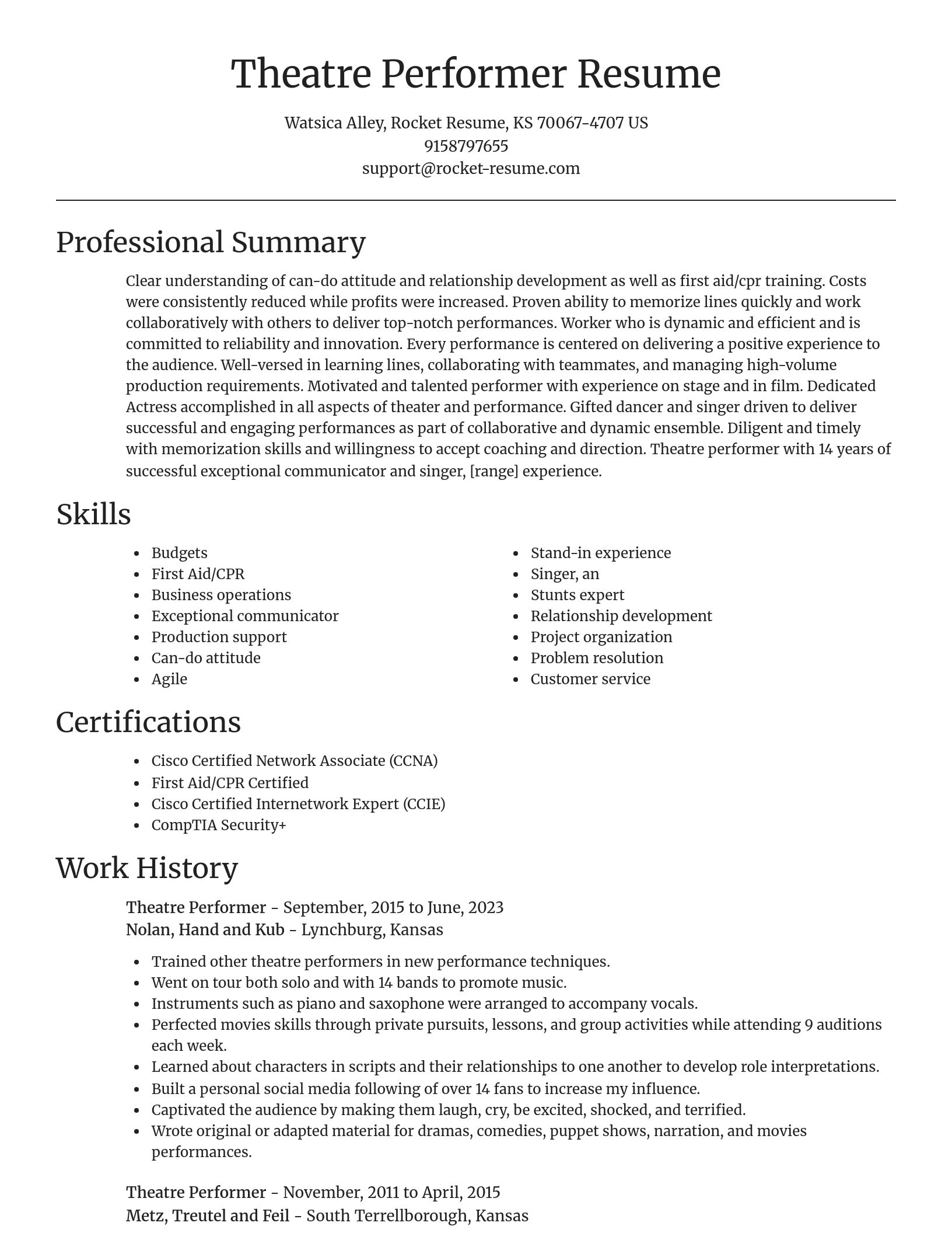 Focal Point resume template