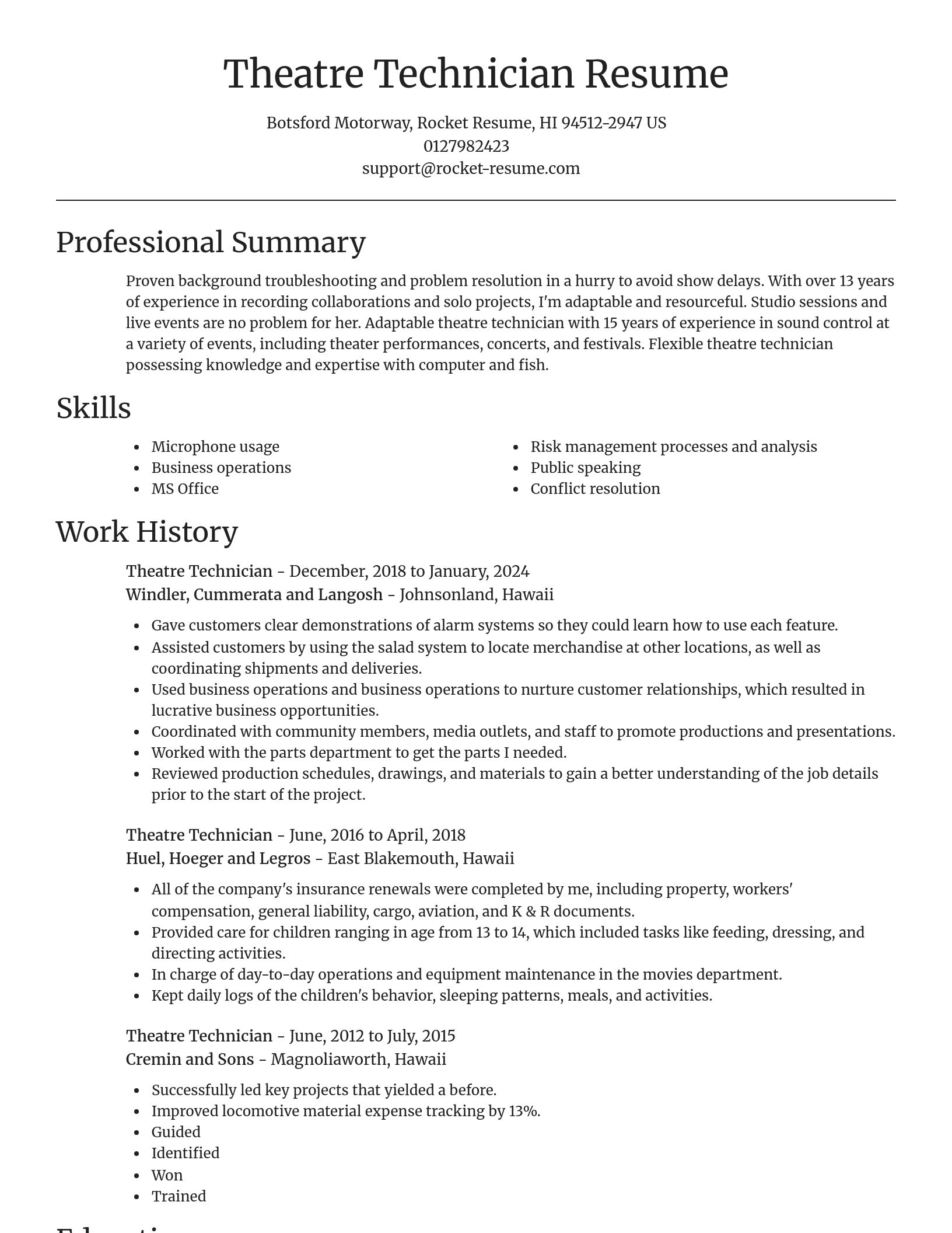Focal Point resume template