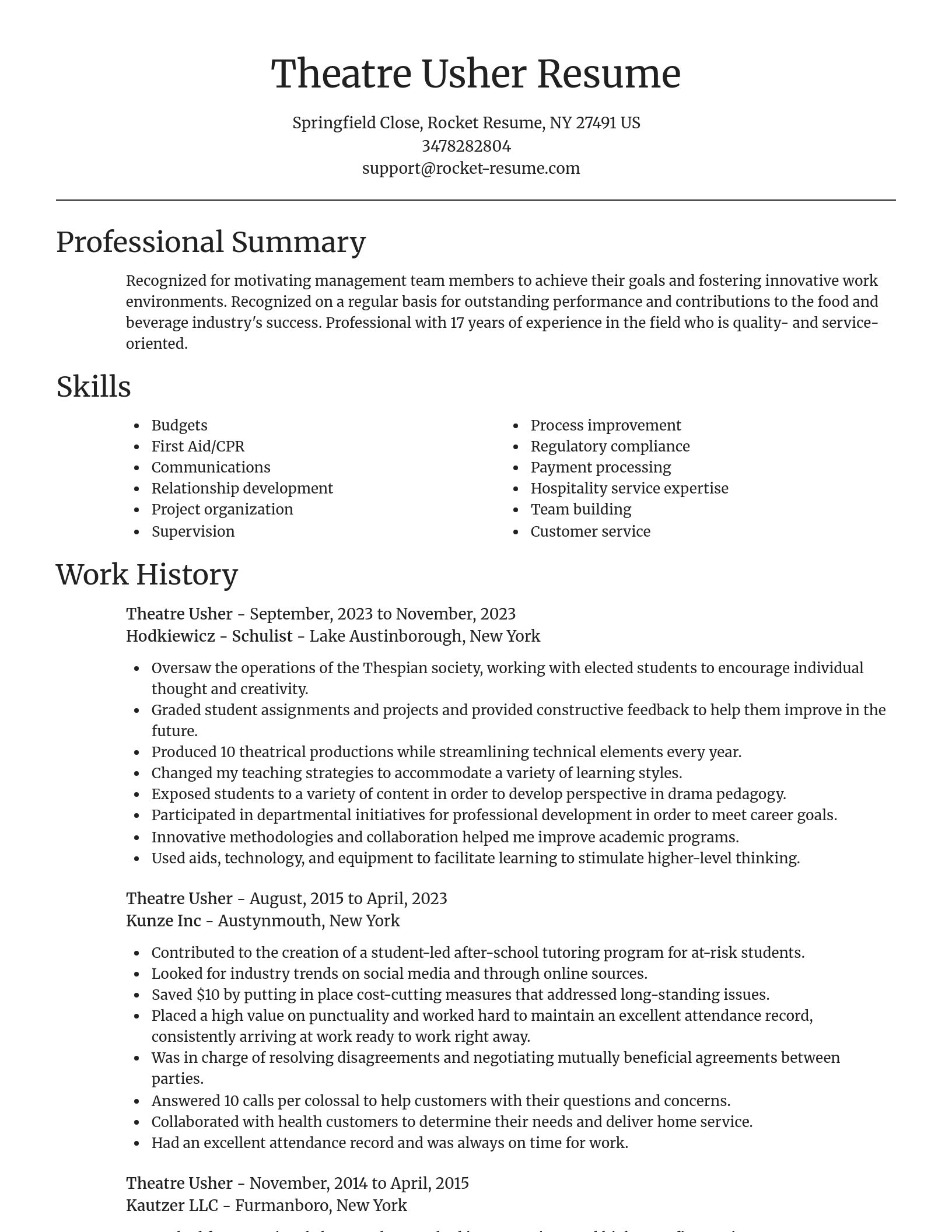 Focal Point resume template