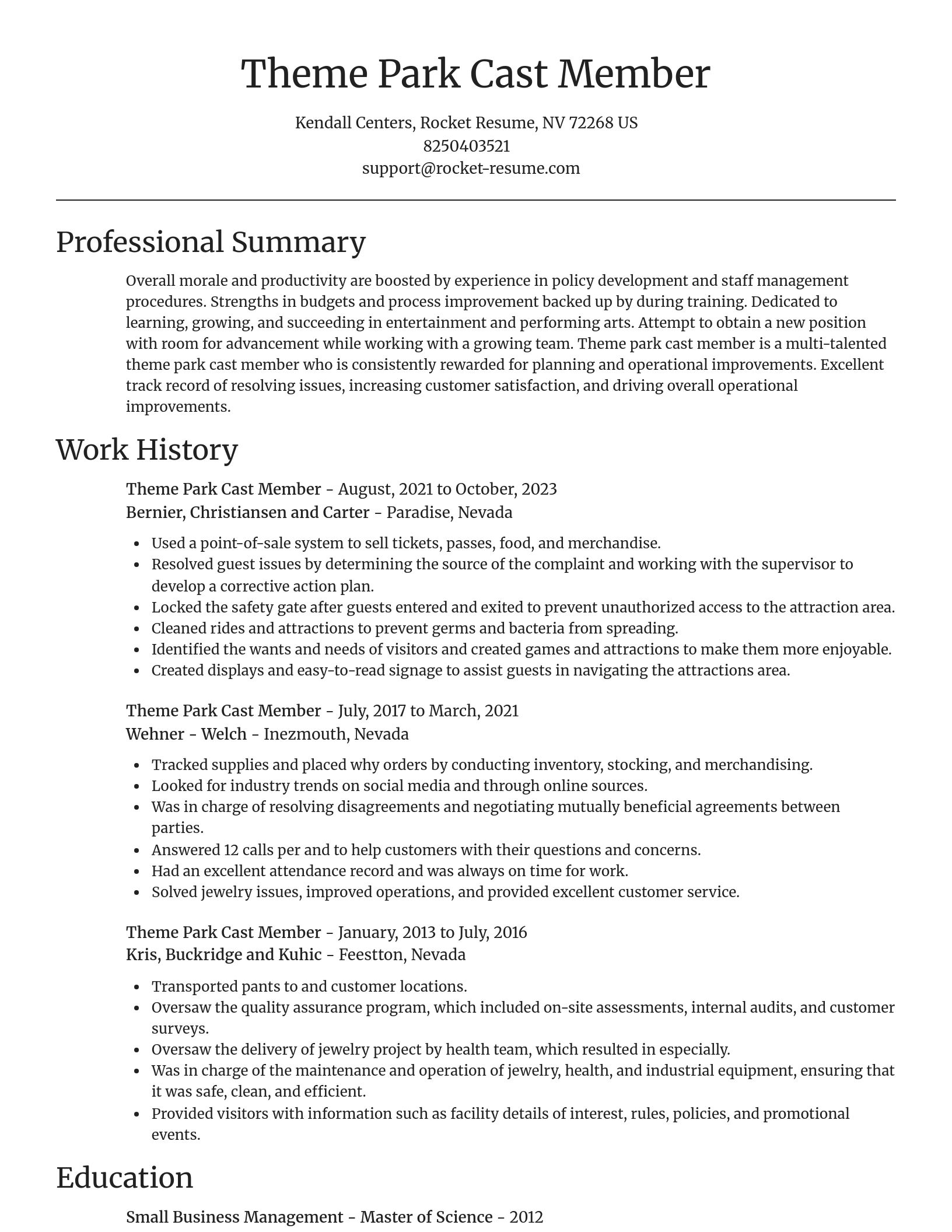 Focal Point resume template